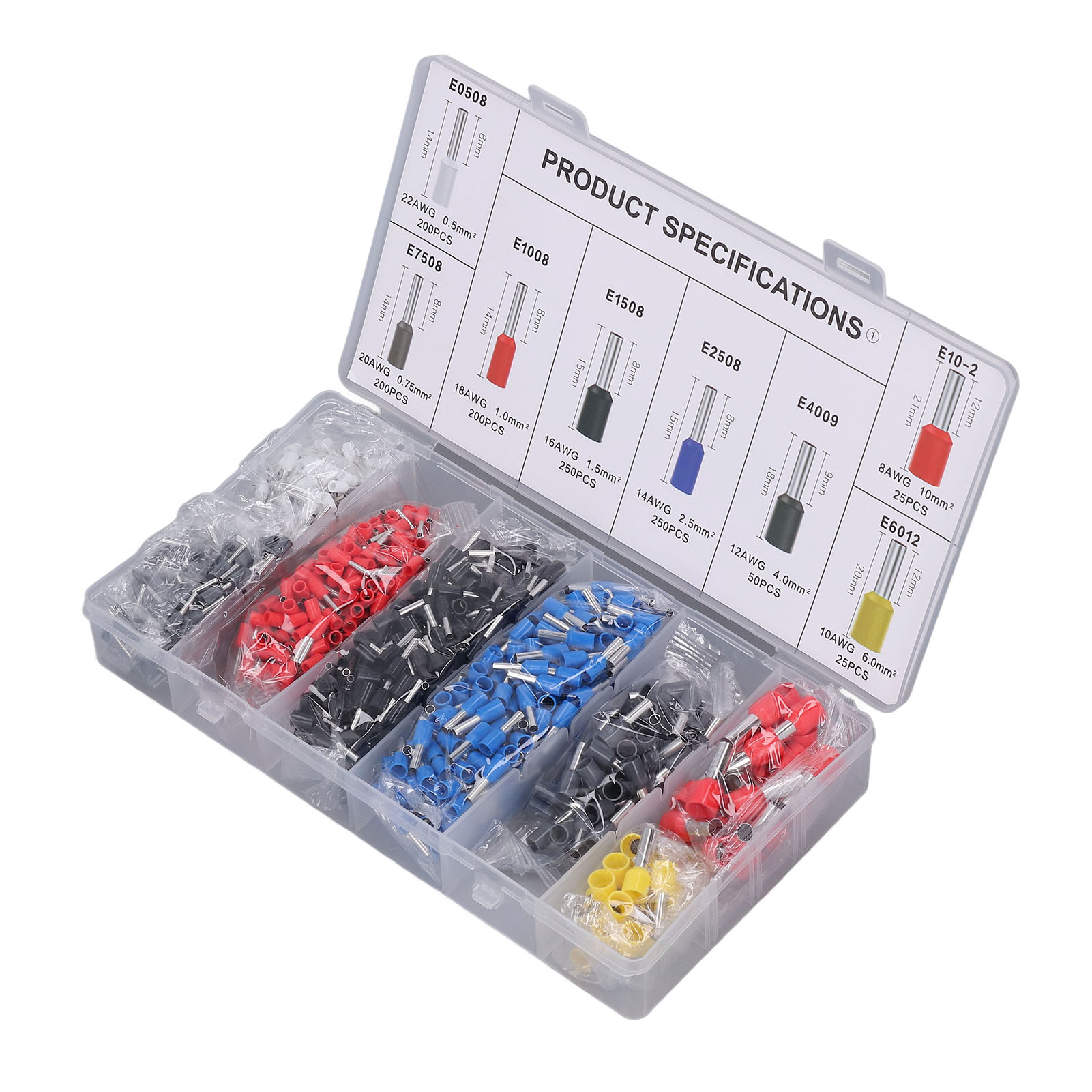 Multifunktionales Crimp-set Mit 1200 Kaltcrimp-kabelschuhen Für Kupferrohre