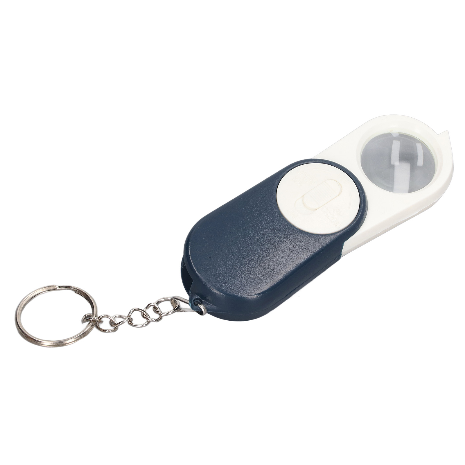 10-fache Taschenlupe Mit Doppellinse, Faltbar, Mini-schlüsselanhängerlupe Mit Led-beleuchtung