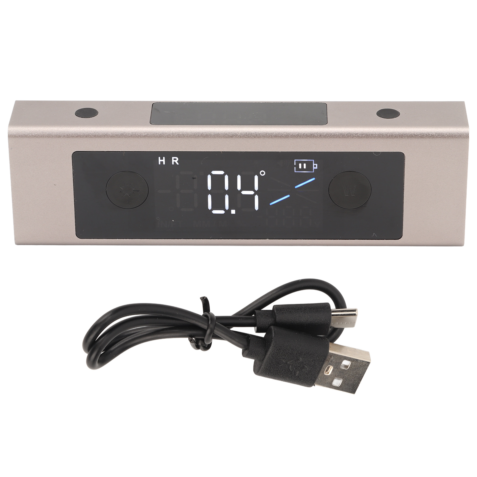 Digitaler Einstab-neigungsmesser 4 X 90° Mit Intelligenter Doppelseitiger Led-anzeige Und Laserwinkelmesser