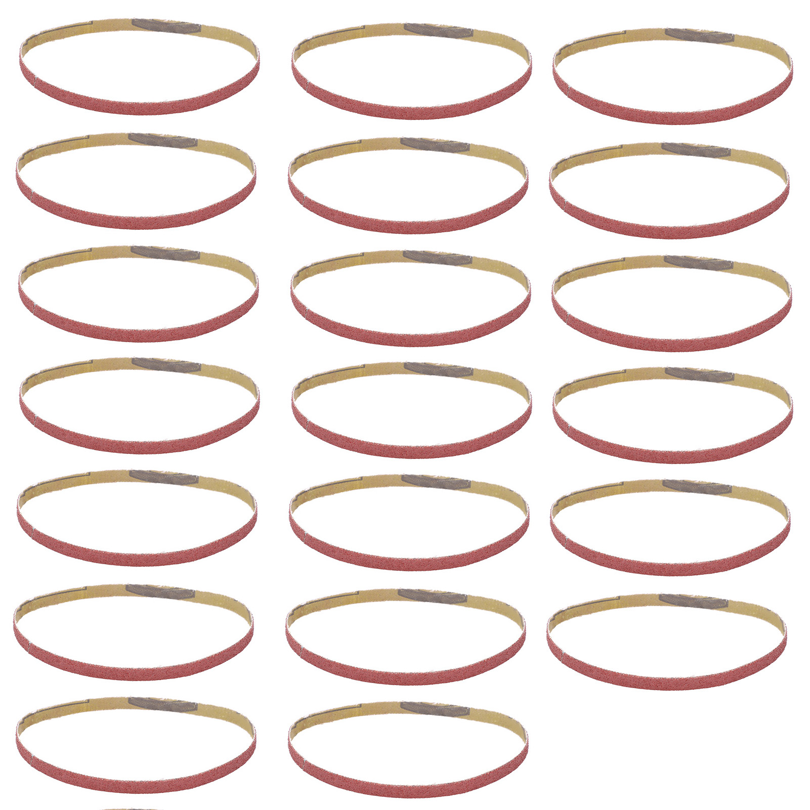 Packung Mit 20 Ersatzschleifbändern Für Schleifmaschinen, 330 X 10 Mm, Körnung 80