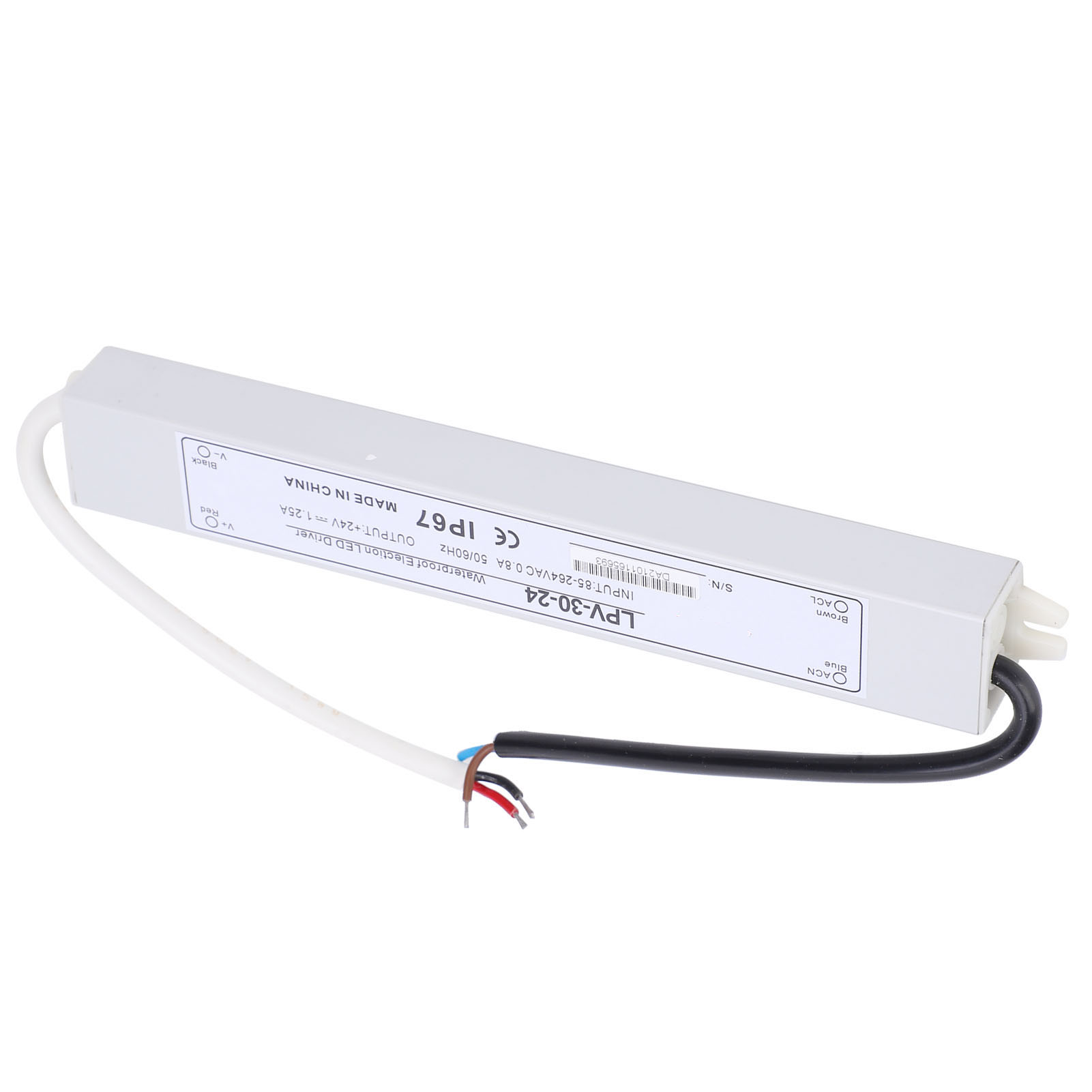 Wasserdichtes Berm-netzteil, Steuertransformator Aus Aluminiumlegierung, 24 V Dc, 30 W, Lpv-30-24