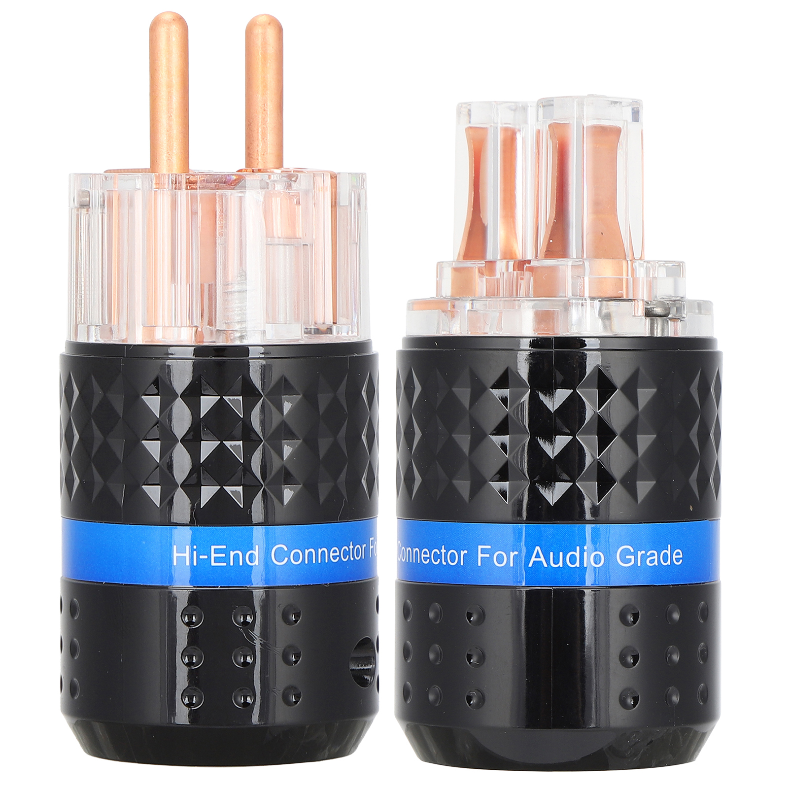 Monosaudio E103/f103 Audioanschluss, Transparenter Netzstecker Aus Reinem Kupfer, 100–250 V, Stecker/buchse