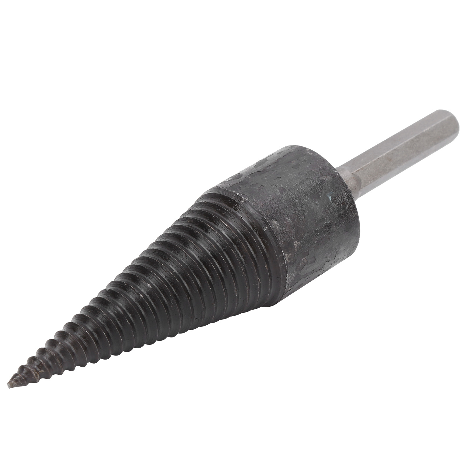 Brennholzbohrer, Schwarzer Sechskantschaft, Stahlbohrer, Bohrzubehör Für Holzspalter, 32 Mm