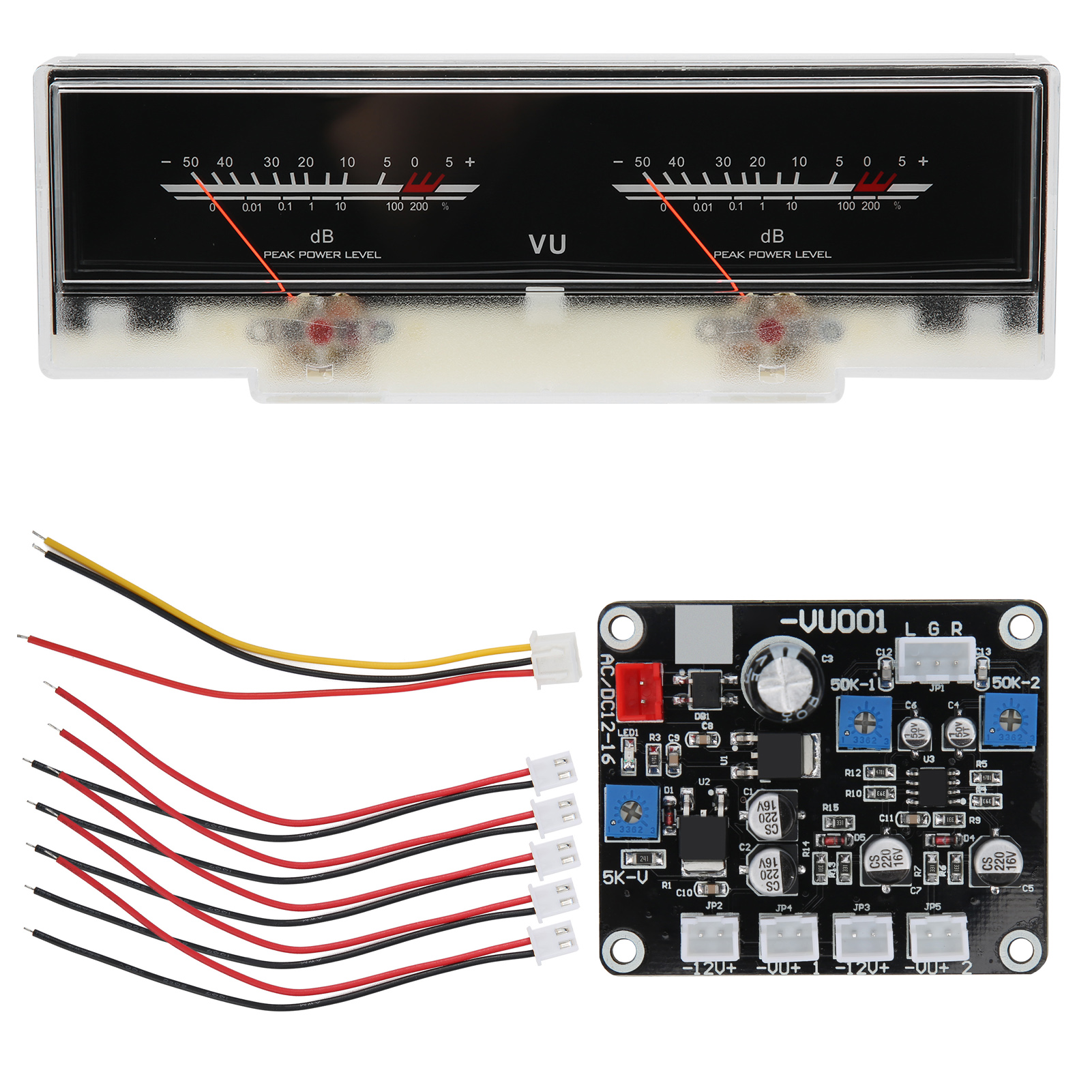 Ts-db78-w Db Vu-meter, Vorverstärker Und Verstärker Mit Hintergrundbeleuchteter Bedienplatine