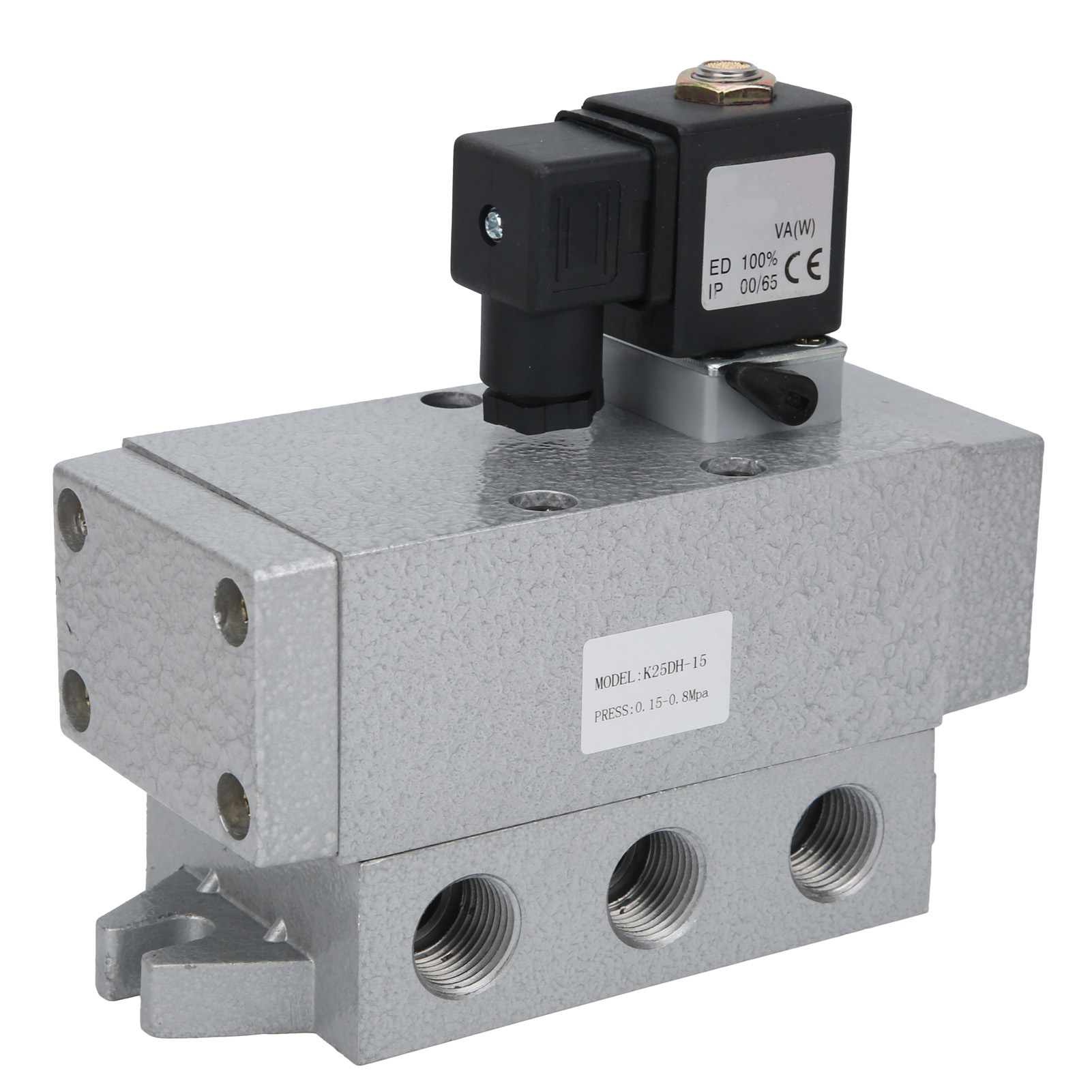 G1/2"-magnetventil, 2 Positionen, 5 Wege, Einzelsteuerung, Verteiler K25dh-15dc12v