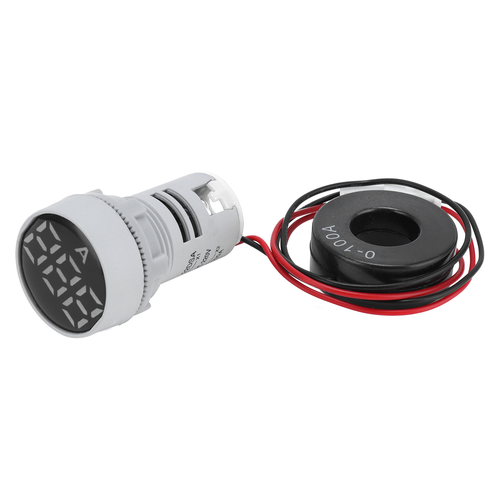 Digitales Quarzamperemeter, Runde Signalanzeige, 220 V Ac, Ad16-22dsa, Weiß