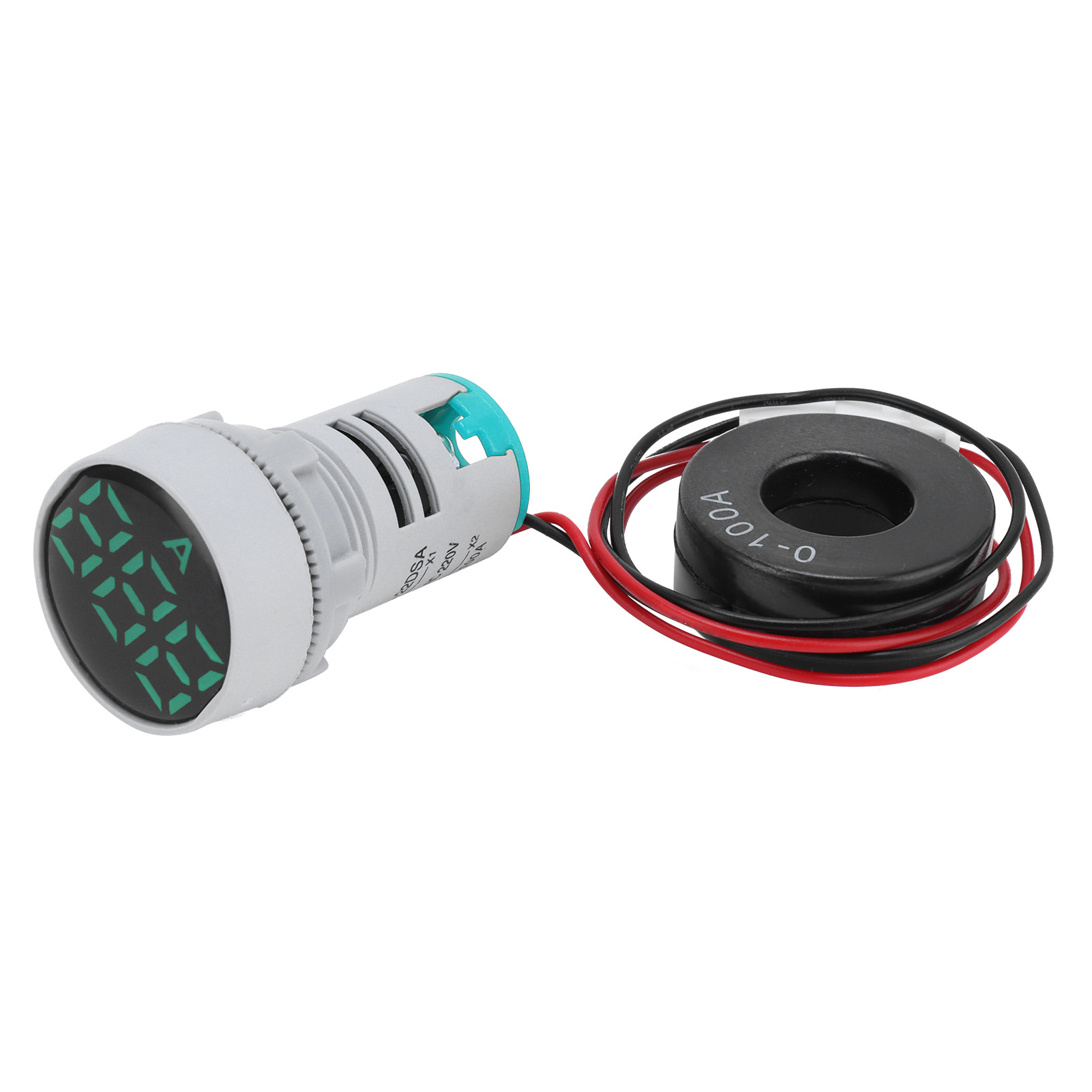 Digitales Quarzamperemeter, Runde Signalanzeige, 220 V Ac, Ad16-22dsa Grün