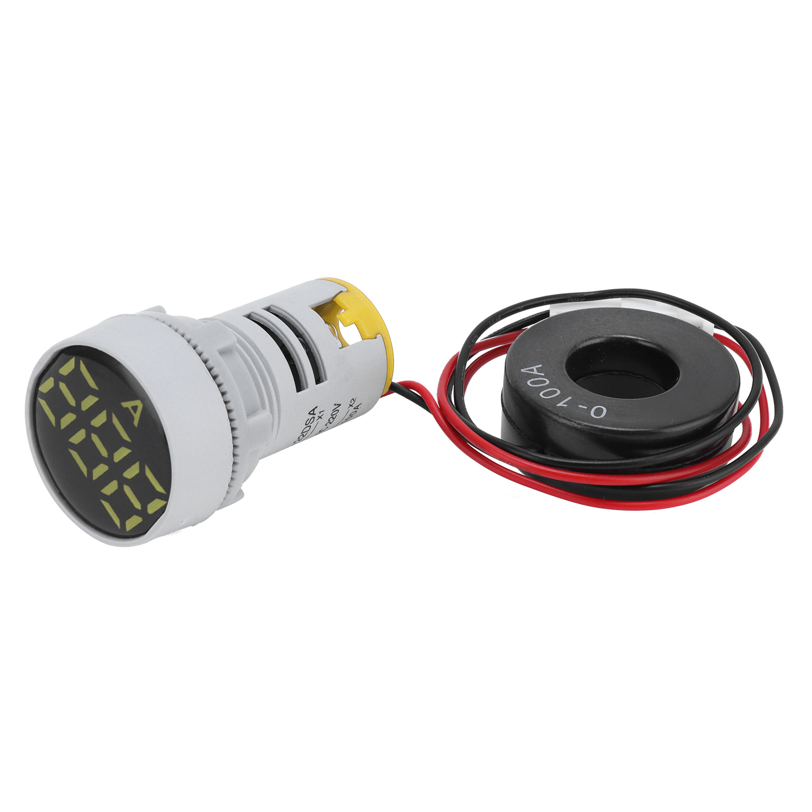 Digitales Quarzamperemeter, Runde Signalanzeige, 220 V Ac, Ad16-22dsay Gelb
