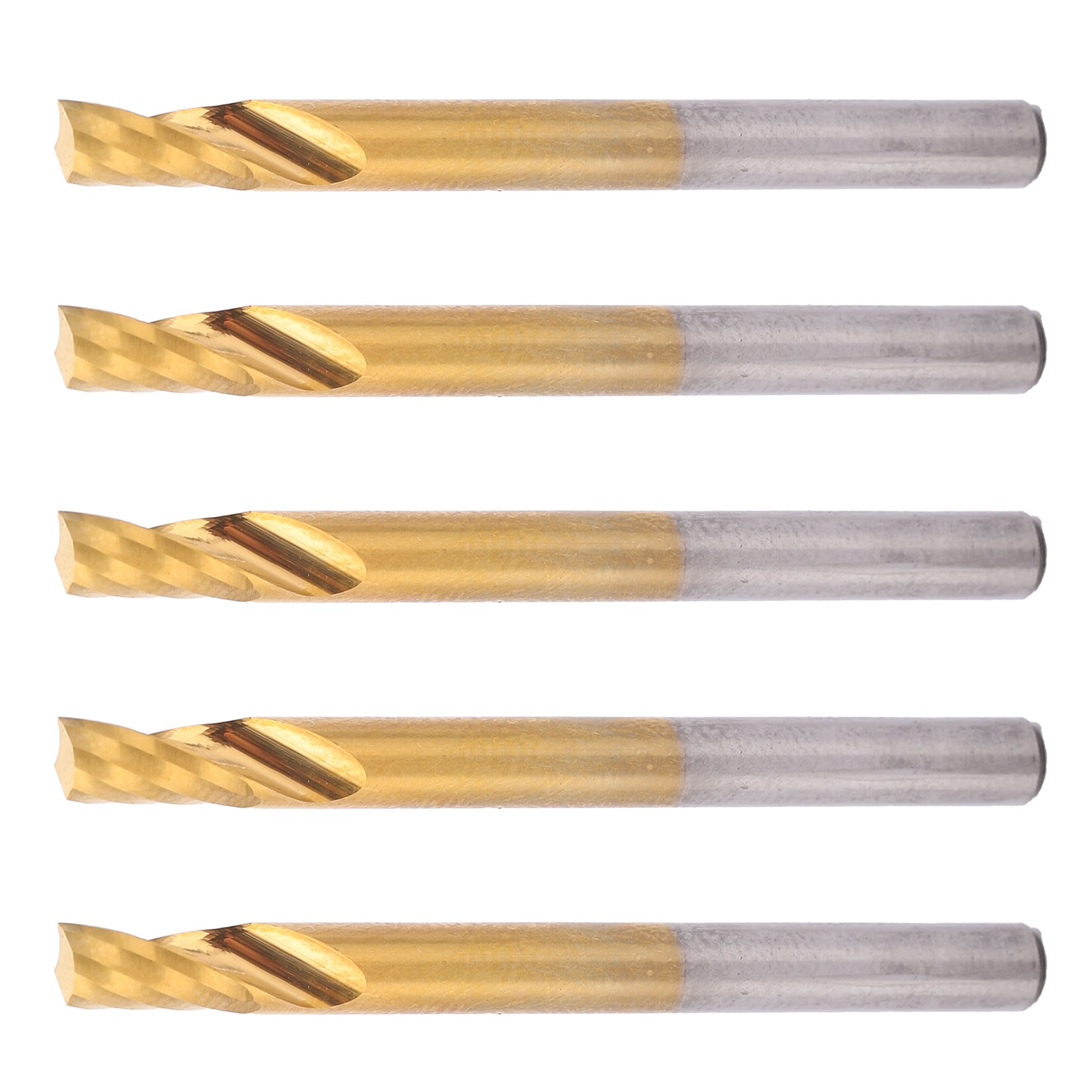 Set Mit 5 Hss-spiralfräsern Für Cnc-fräsen, 4 X 8 X 45 Mm