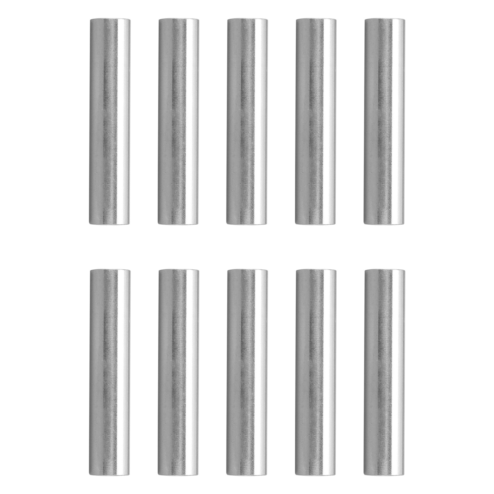 Packung Mit 10 Geraden Runden Aluminiumrohren Für Roboterhalterungen, 10 Mm Durchmesser, 6100-0810-0050