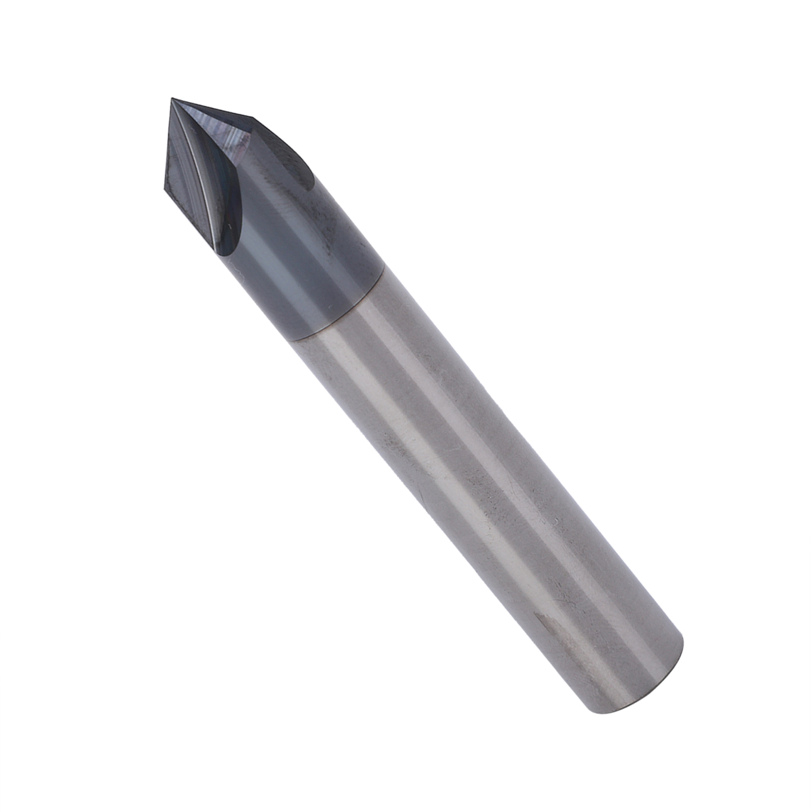3-schneidiger 90°-fasenfräser Aus Wolframstahl, Cnc-polier- Und Schnitzwerkzeug, Durchmesser 10 X 90° X 75 Mm (l)
