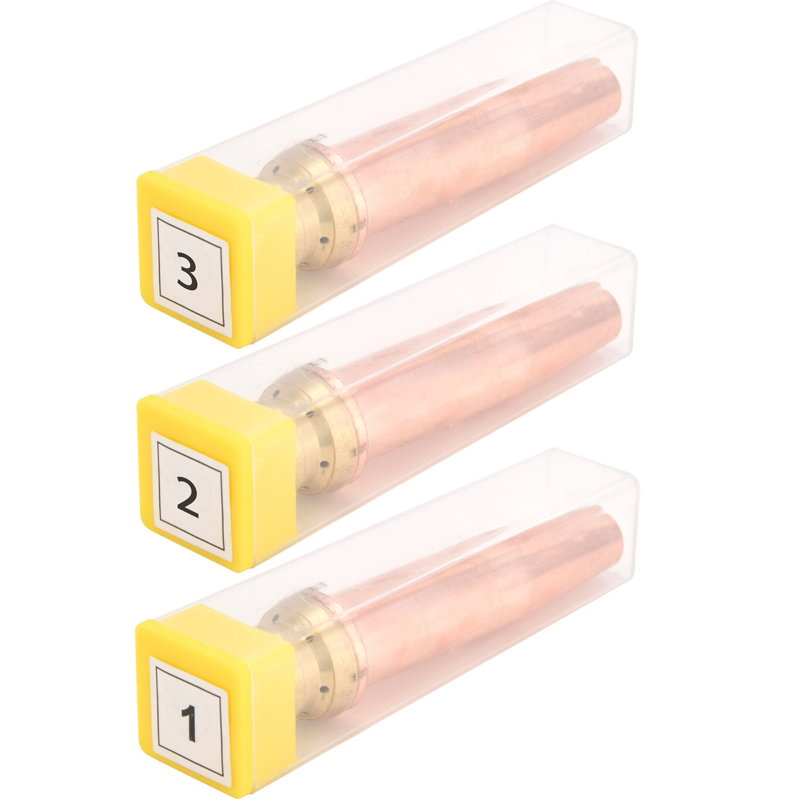 Set Mit 3 Propan-isobar-schneiddüsen Für Gasbrenner, Für Brennschneidmaschinen: 0,9 Mm, 1,2 Mm Und 1,5 Mm