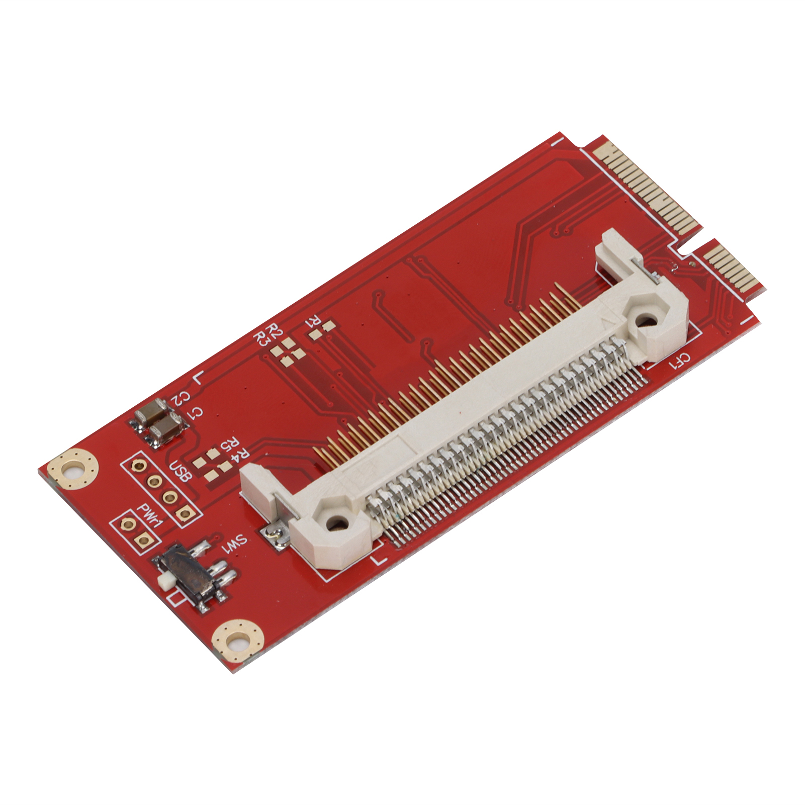 Rote Tragbare Adapterkarte, Cf-zu-pci-e-kartenkonverter Für Windows 3.1/win7/win8/vista/nt4/98se/linux