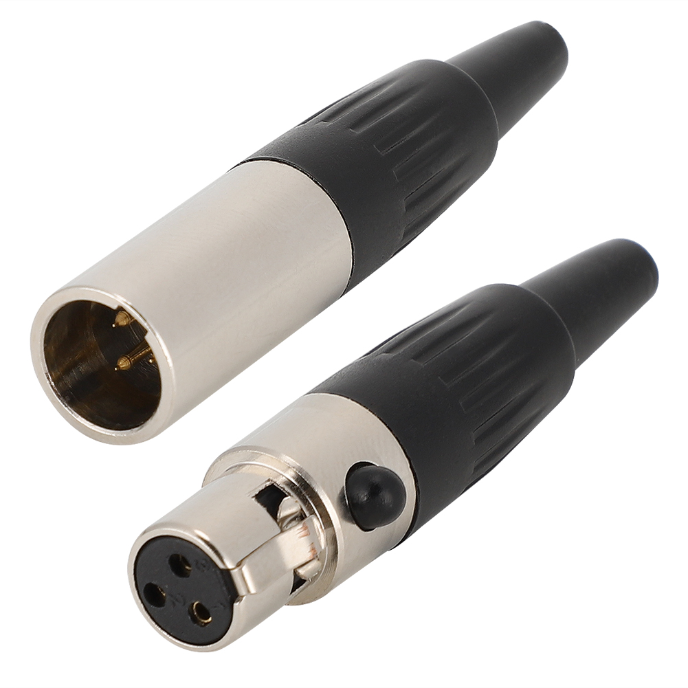 Zwei Stifte Aus Reinem Kupfer, 3-poliger Mini-xlr-stecker, Lötstecker Für Diy-audiokabel