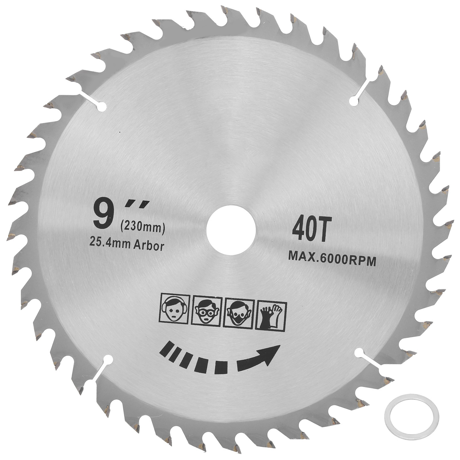 Wechselzahn-sägeblatt Für Holzbearbeitung, Hartmetall-schneidwerkzeuge, 9 X 40 Zähne, 230 Mm