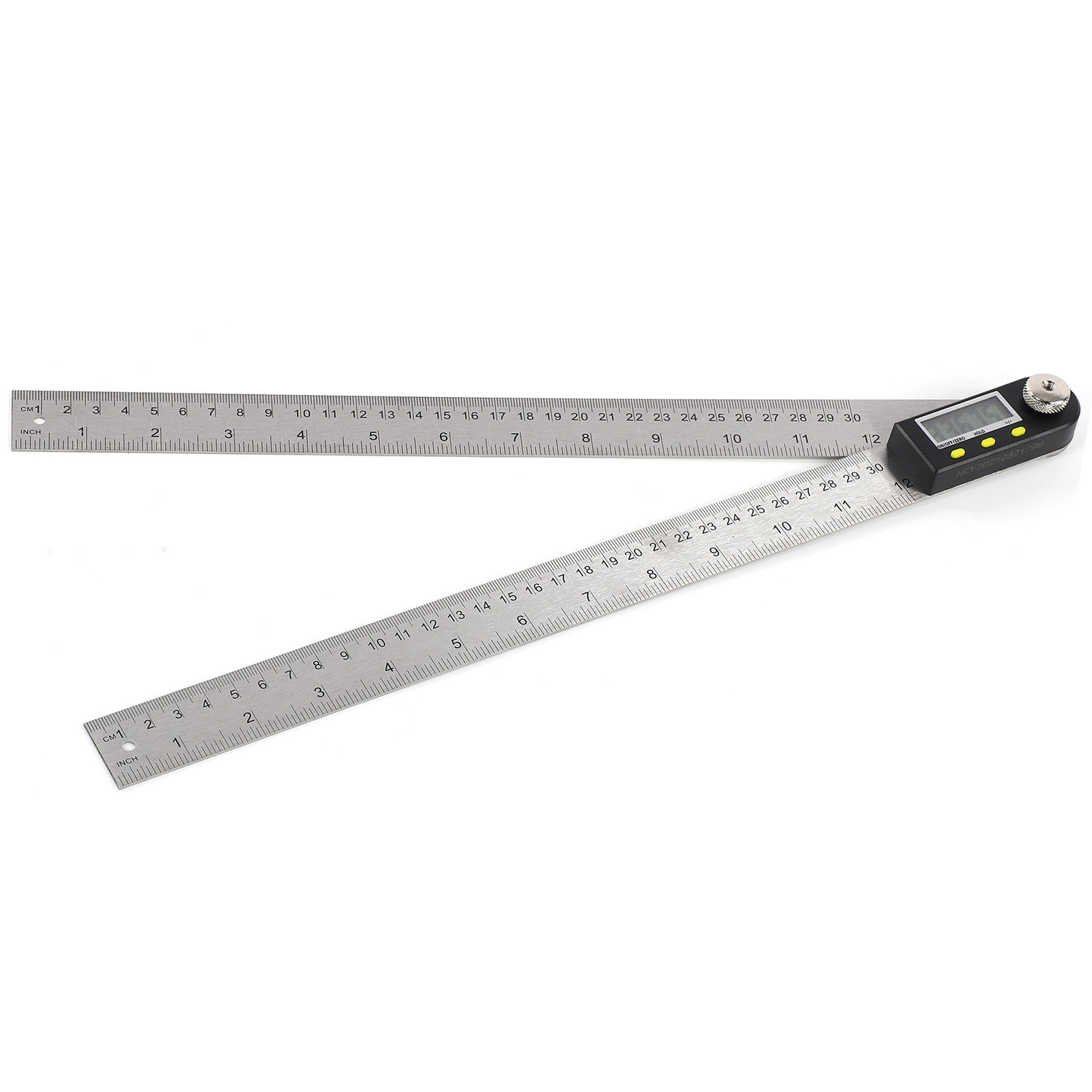 Digitale Winkelmesslehre Mit Led-anzeige, Edelstahl, Metrische Und Imperiale Einheiten, 360°, Für Schreiner