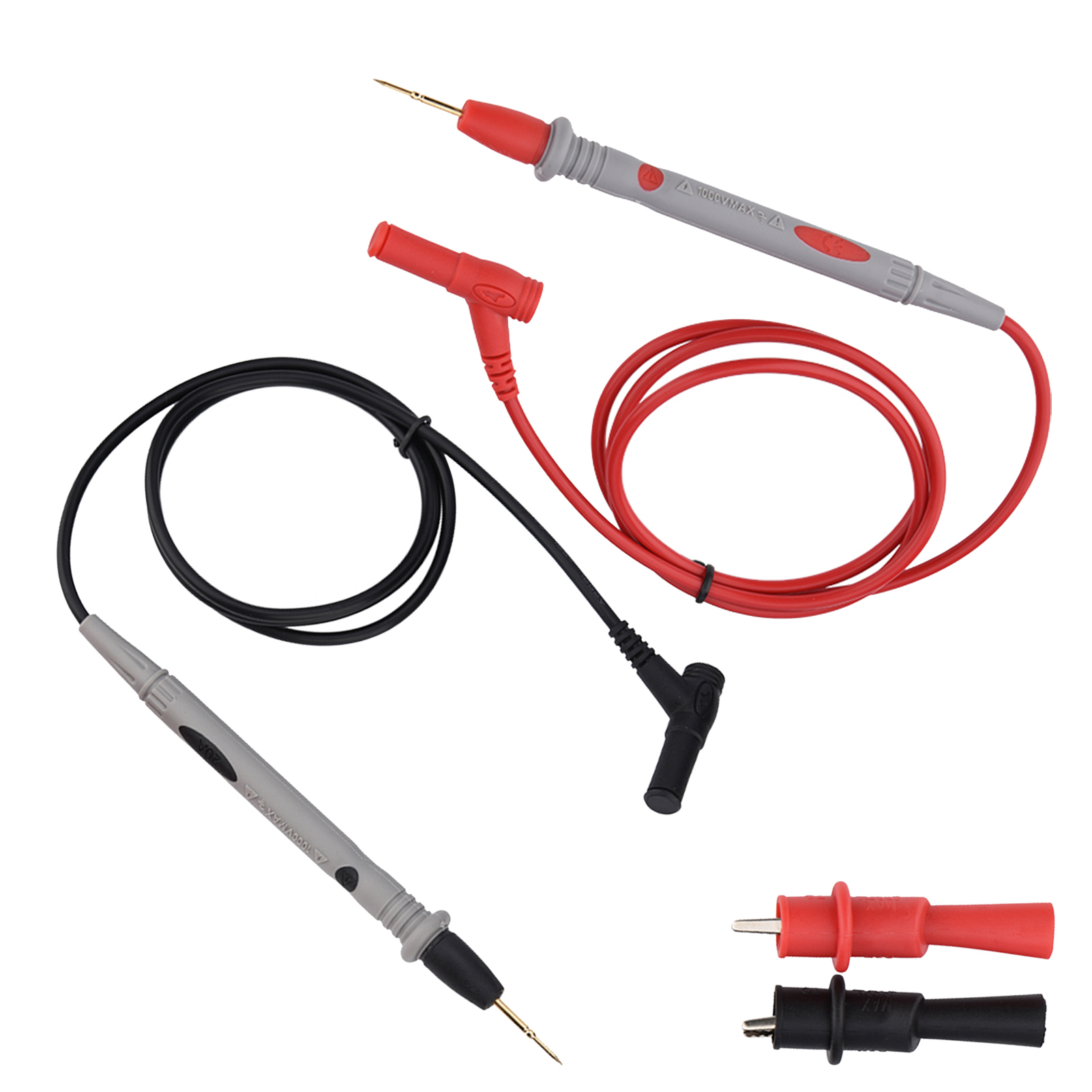 Hochpräzise 1000v 20a Multimeter-prüfspitze, Vergoldete Messleitungen Mit Krokodilklemmen