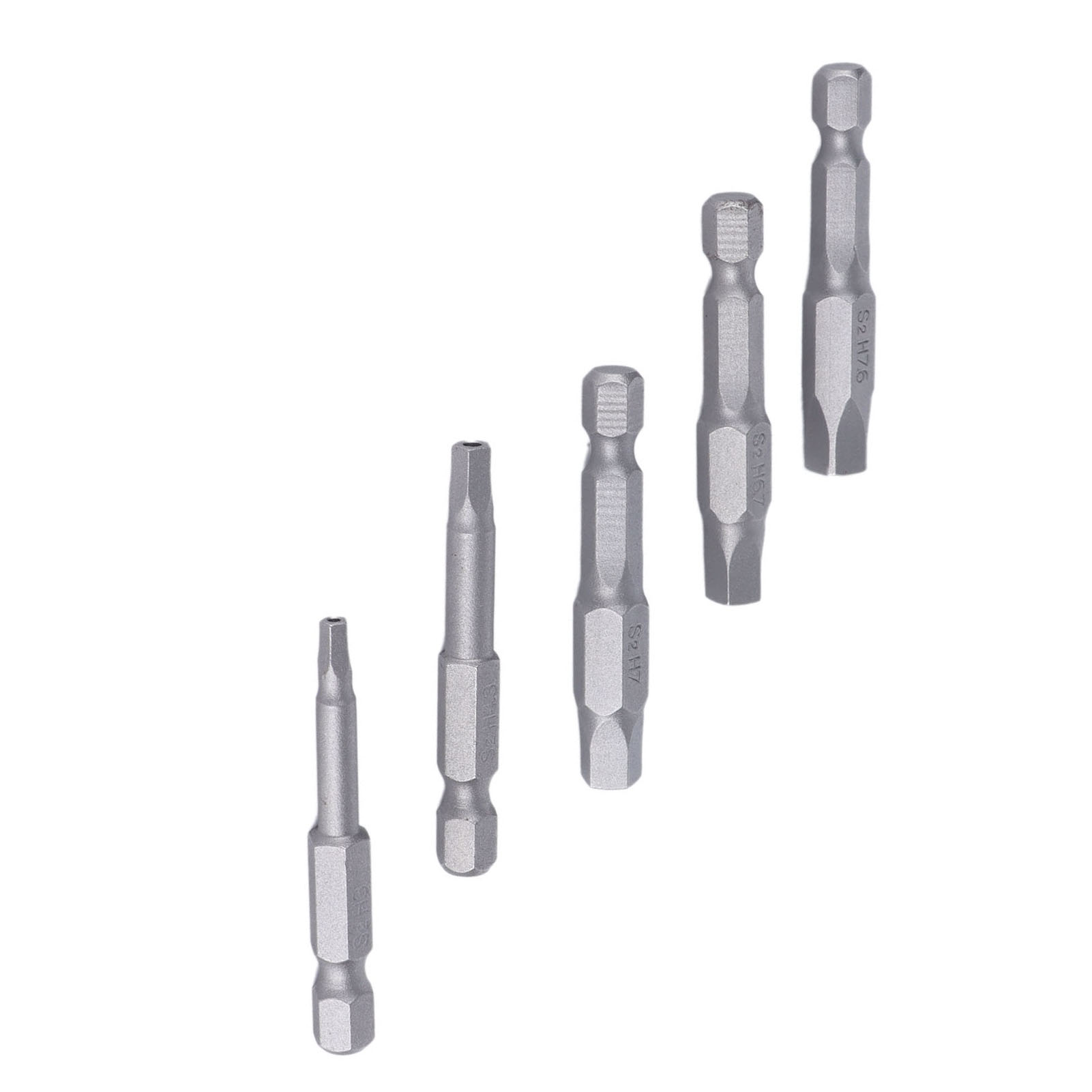 Set Mit 5 Magnetischen Fünfeckigen Bits Für Bohrmaschine Und Schraubendreher, Langlebiger Kopf.