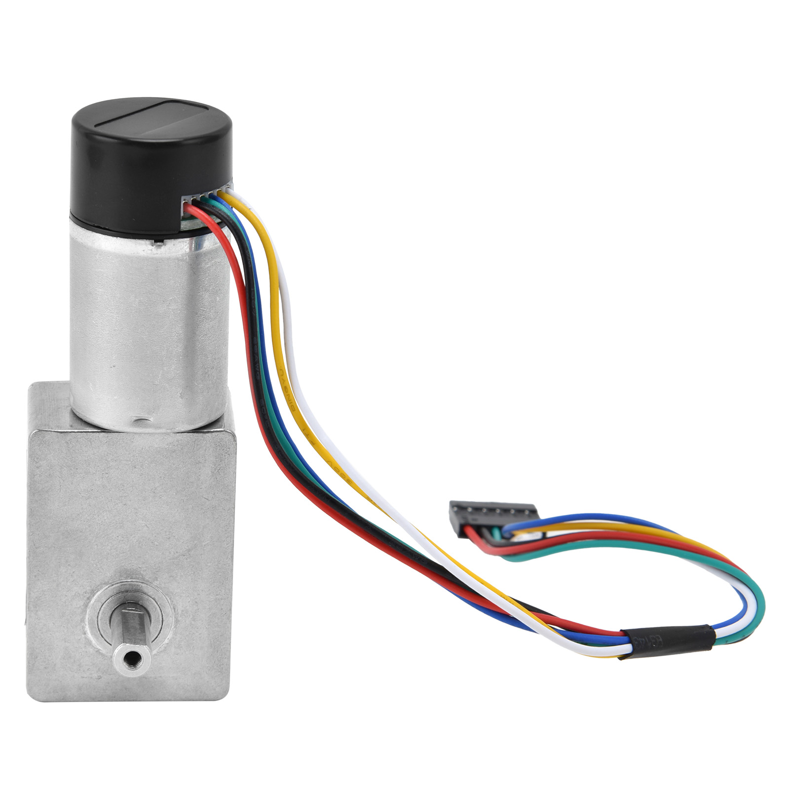 Gleichstrom-schneckengetriebemotor, Doppelwelle 15 Mm, Drehzahluntersetzer Mit Encoder Jgy-370dc6v 90 U/min