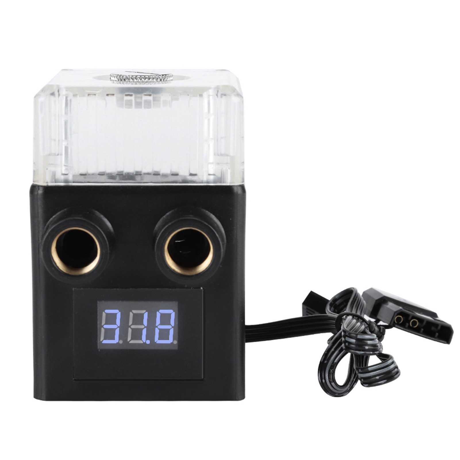 Integrierte Dreiphasige Wasserkühlpumpe Mit Temperaturanzeige Und Keramiklager (schwarz)