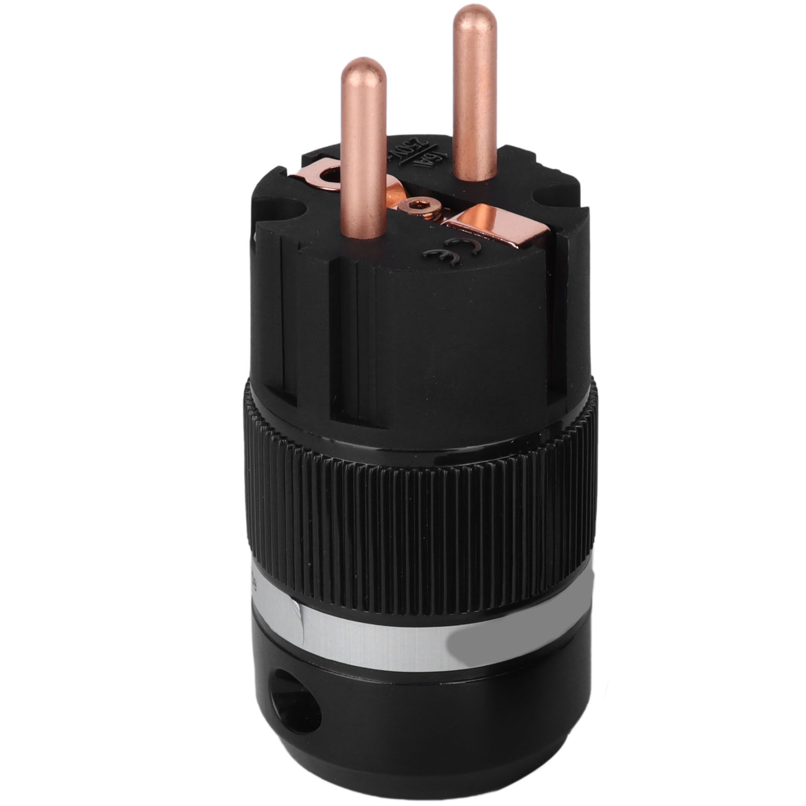 Monosaudio Iec-netzanschluss Aus Reinem Kupfer, Netzanschluss, Eu-stecker 100-250ve100 (männlicher Stecker)