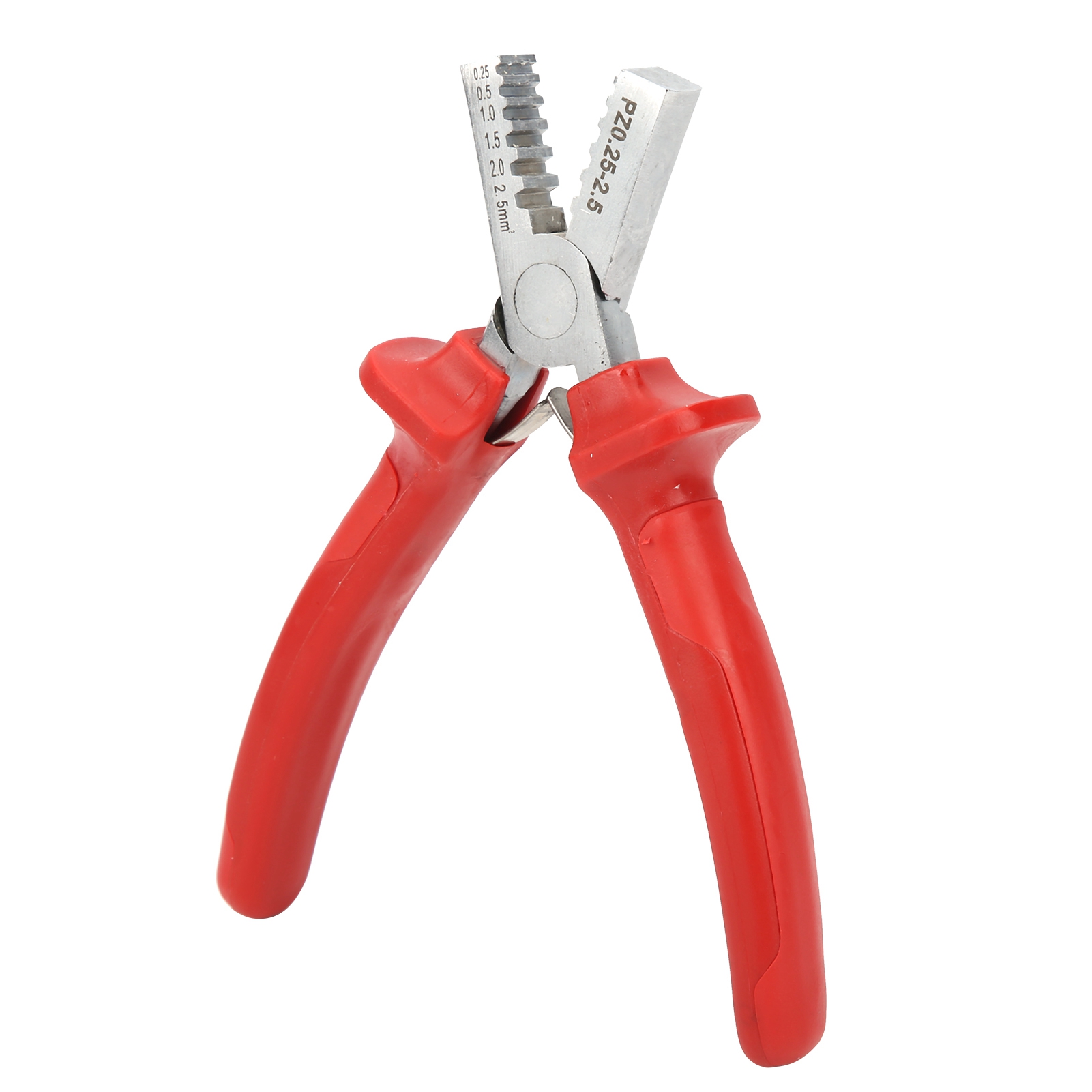 Rote Crimp- Und Abisolierzange Pz0.252.5 Für Kabel Von 0,25 Bis 2,5 Mm² - Elektrikerwerkzeug