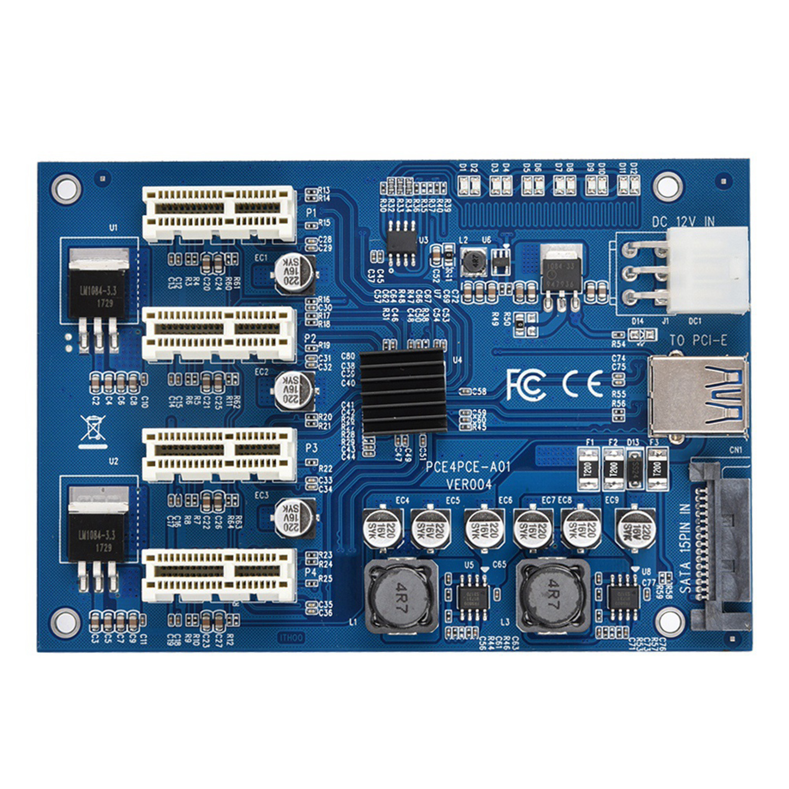 Pci-e 1x Auf 4x Pcie Usb 3.0 Adapterkarten-erweiterungskit Für Windows