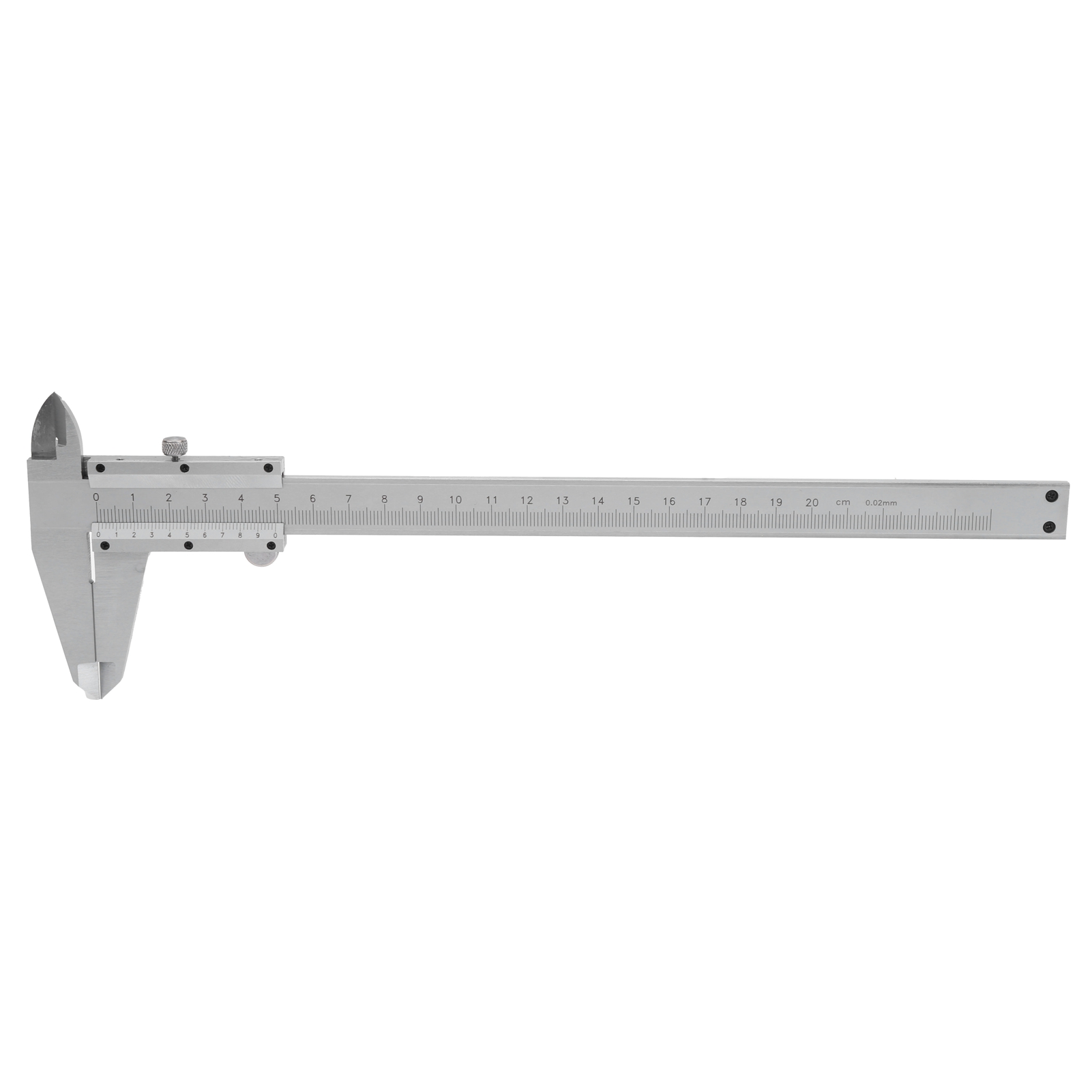 Messschieber, Feineinstellrad Aus Edelstahl, Industrielles Messinstrument 0-200 Mm