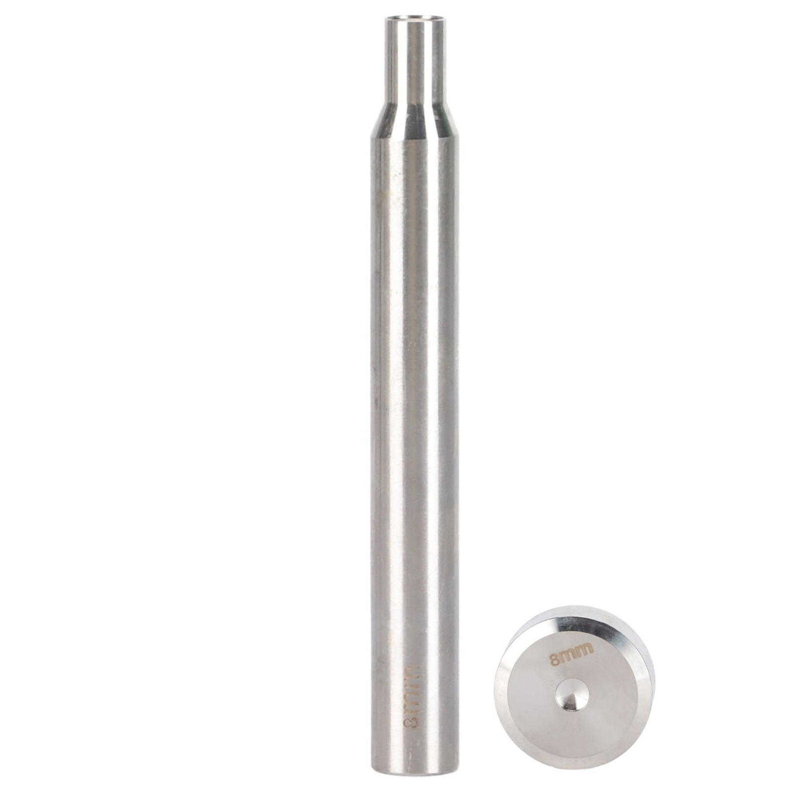 8 Mm Flaches, Doppelseitiges Nietwerkzeug Für Die Handwerkliche Herstellung Von Lederknöpfen.