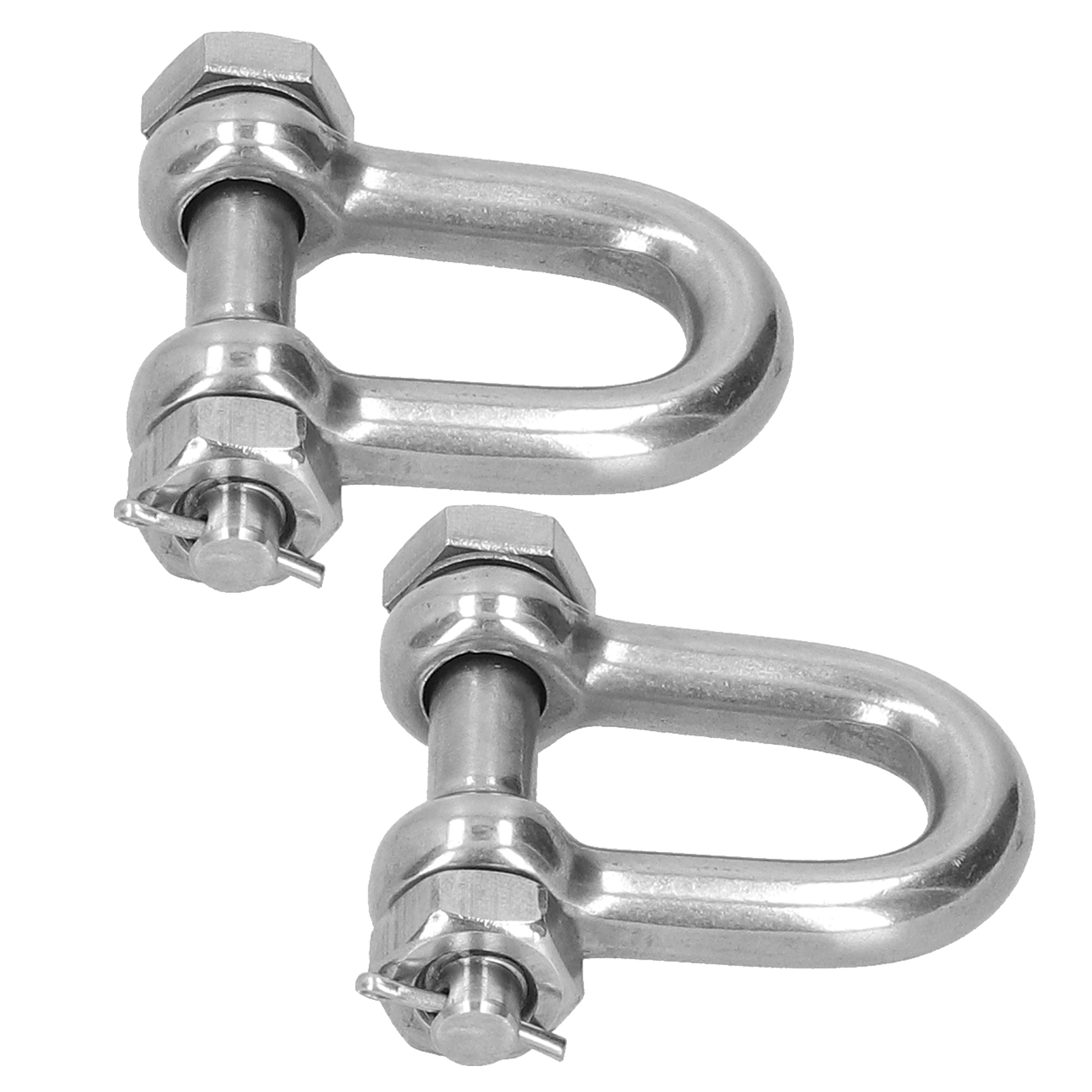 Set Mit 2 Befestigungsschrauben Für D-ringe, Aus Edelstahl 304, Mit M10-sicherheitsschrauben