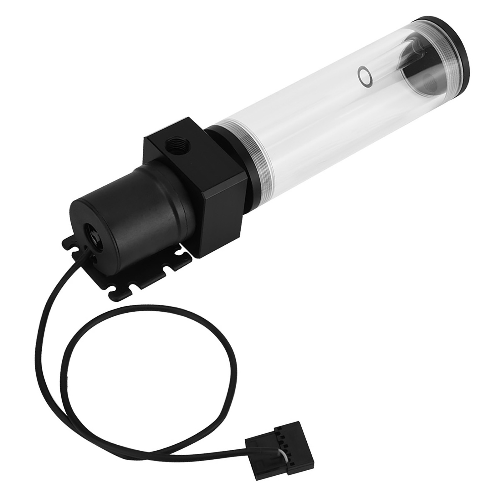 Zylindrischer Acryl-ausgleichsbehälter Für Diy-computer-flüssigkeitskühlung, 19-w-pumpe, G1/4-gewinde, 160 Mm