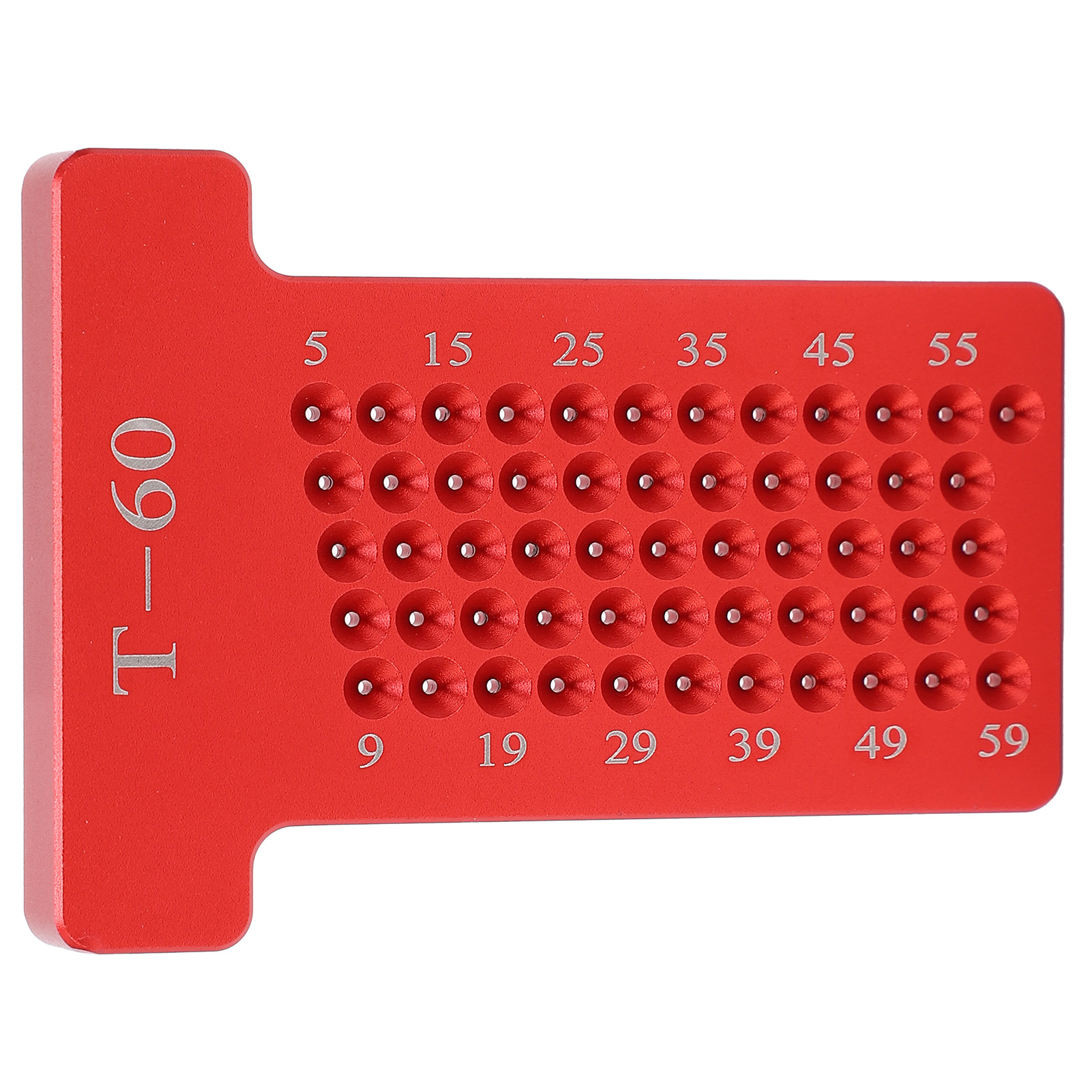 T-förmiger Anreißlineal Für Die Holzbearbeitung, Mit Gekreuzten Teilungen T60, Für Schreiner