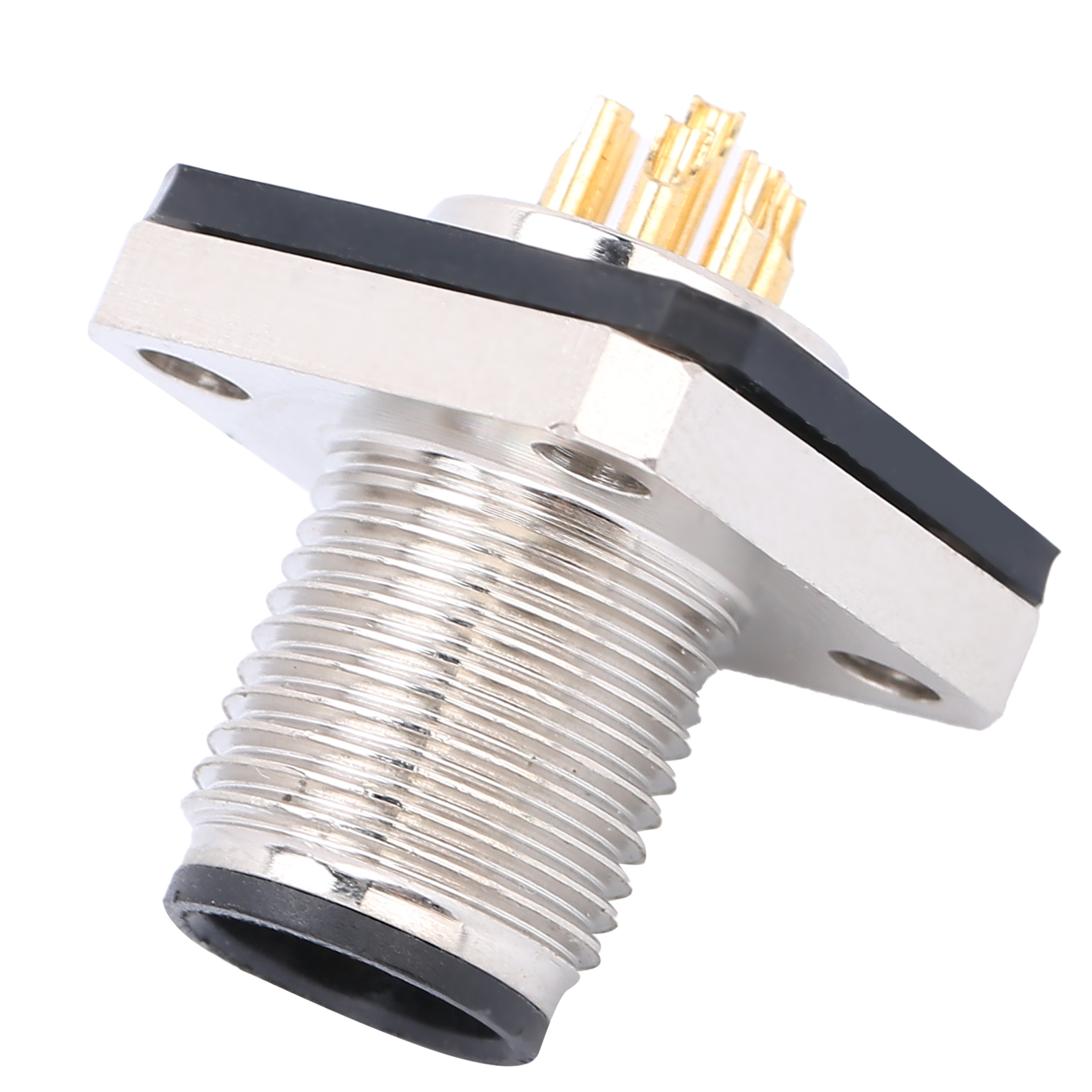 8-poliger, Wasserdichter Vierkantflanschstecker, M12-gewinde, M12hp8-luftfahrtstecker