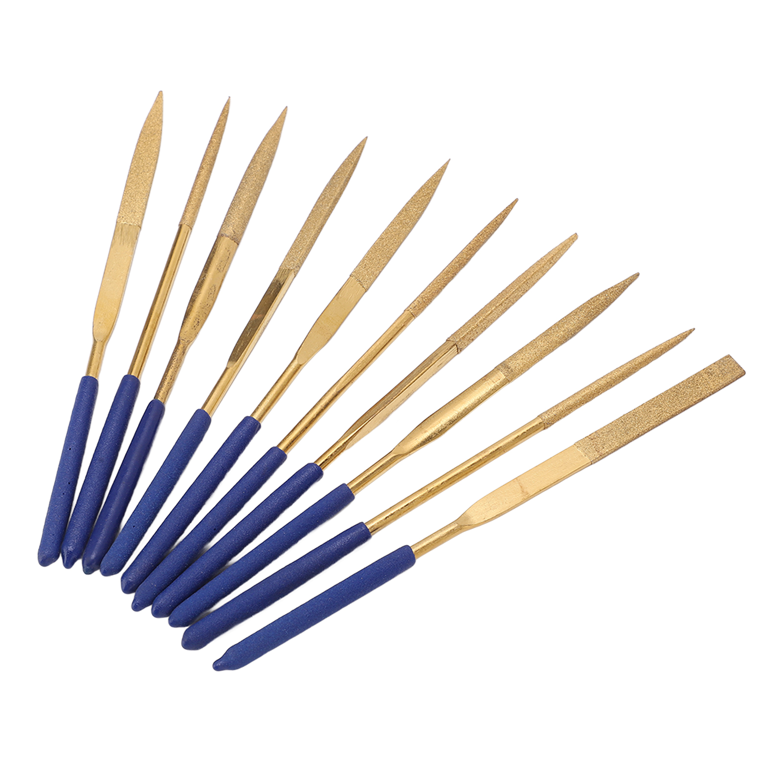 Set Mit 10 Diamantfeilen Mit Gehärteten Klingen, Rostfrei Und Korrosionsbeständig, Für Erhöhte Effizienz.