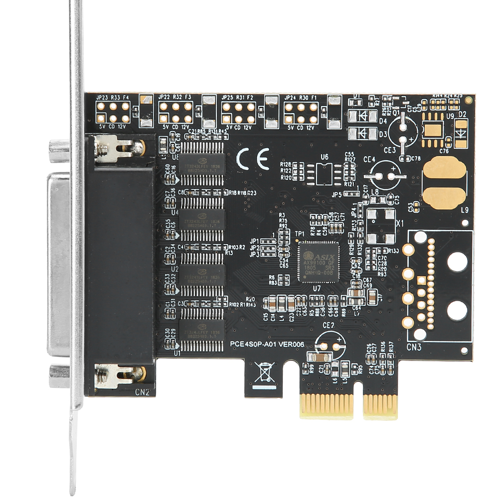 4-port Pci E Zu Ax99100 Erweiterungskarte, Computerzubehör, 115/200 Bps, Spp/byte/ecp-modi