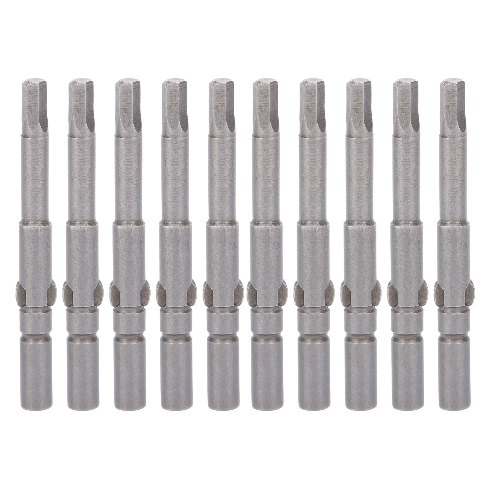 Set Mit 10 Magnetischen Schraubendreherbits Mit Innensechskant Aus S2-legierungsstahl Für Industrielle Anwendungen