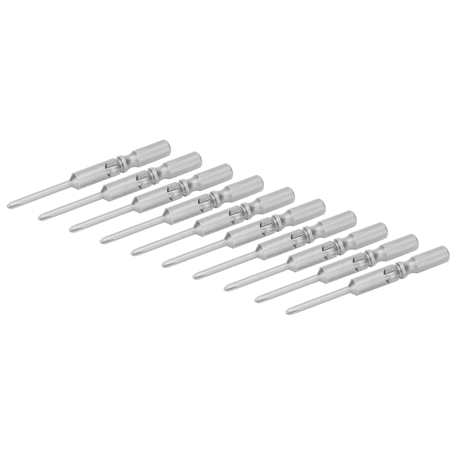 10 Magnetische Phillips-schraubendreherbits, Rutschfest, Gehärteter Stahl, 2,5 Mm, Handwerkzeug 802