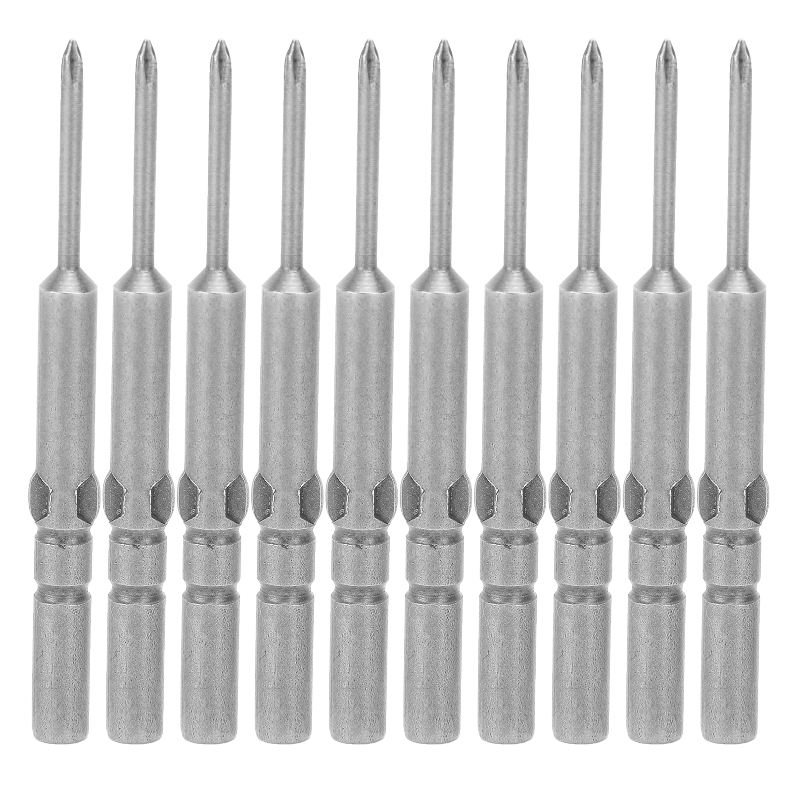 10 Leistungsstarke Und Rutschfeste Magnetische Elektrische Phillips-schraubendreherbits, 2,5 Mm Gehärtetes Handwerkzeug