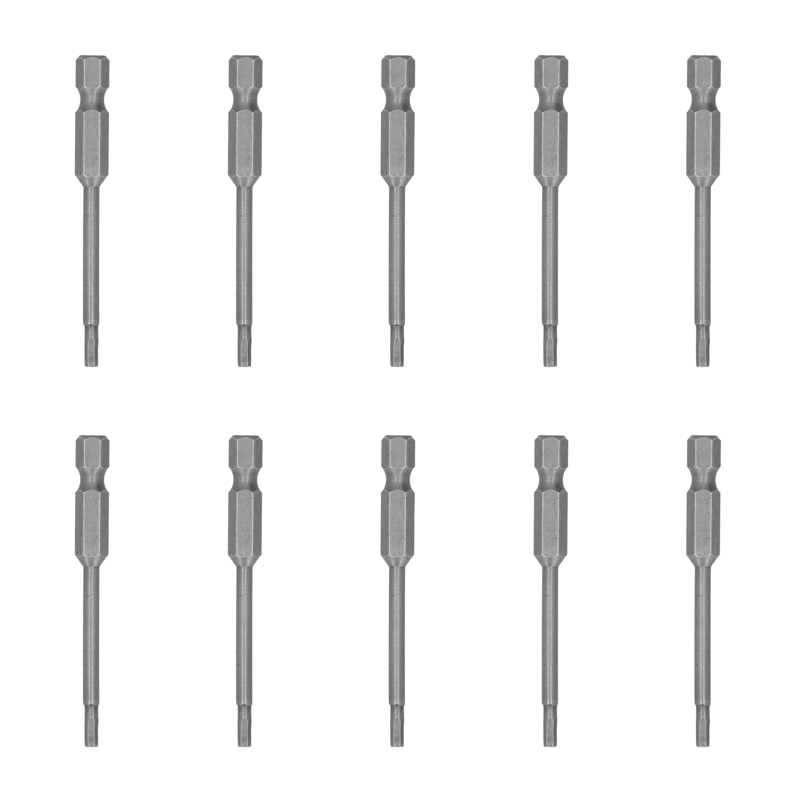 Set Mit 10 2,5-mm-sechskant-elektroschraubendreherbits Mit Magnetkopf Aus S2-legierungsstahl