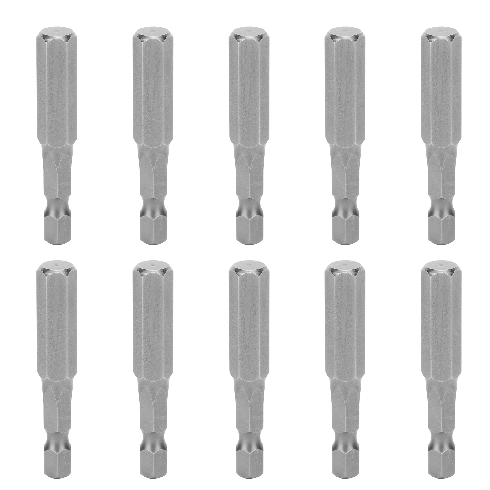 Set Mit 10 Magnetischen, Gehärteten Sechskant-steckbits Für Elektrische Schraubendreher Aus S2-legierungsstahl, 8 Mm Und 50 Mm