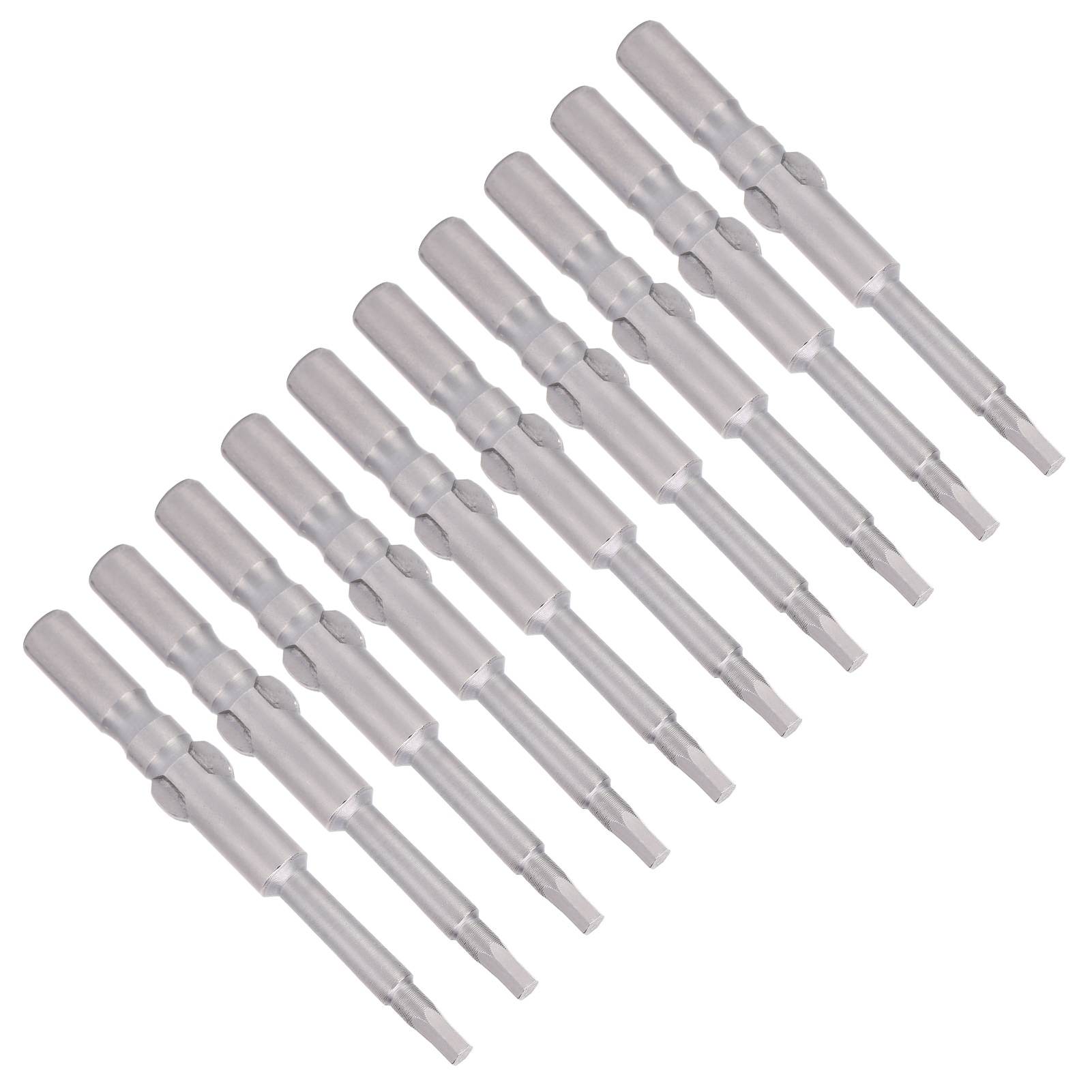 10 Magnetische Schraubendreherbits Aus Gehärtetem S2-legierungsstahl Mit Sechskantaufnahme