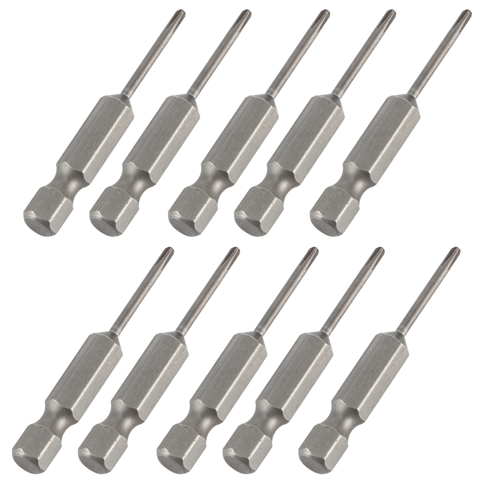 Set Mit 10 Elektrischen Kreuzschlitzschraubendreherbits Mit Verstärktem Magnetischem Zubehör S1/4 2 Mm