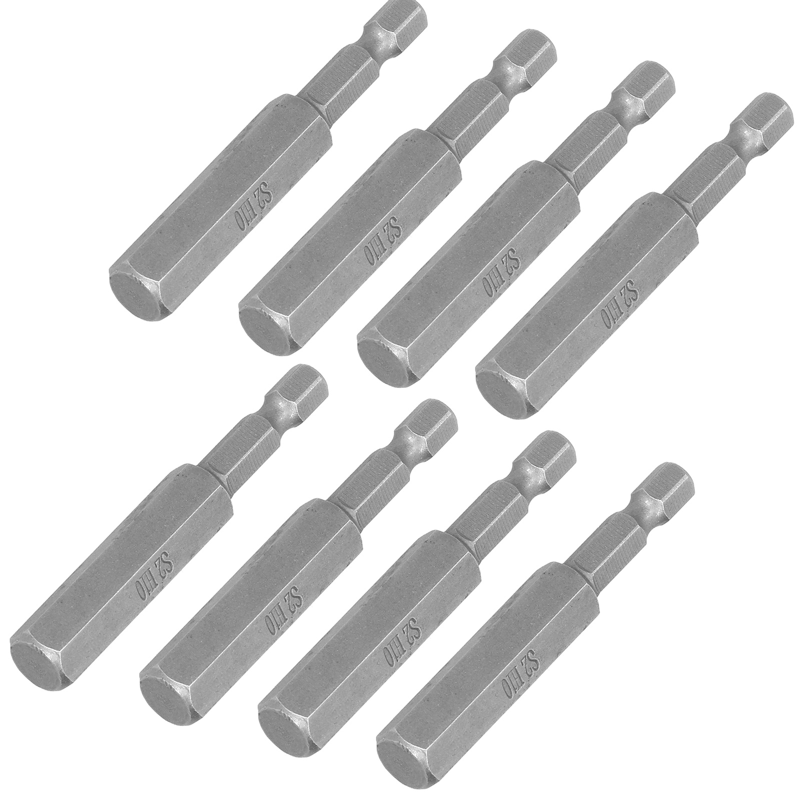 Set Mit 8 10-mm-sechskantschraubendreherbits Aus Hochfestem Legiertem Stahl, Magnetische Bohrer S1/4 65 Mm