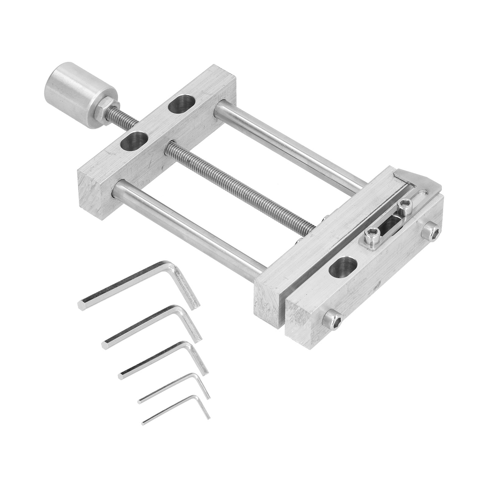 Flache Mini-schraubstockklemme Für Bohrmaschine, Metall-tischschraubstock Mit Innensechskantschlüssel Für Die Holzbearbeitung