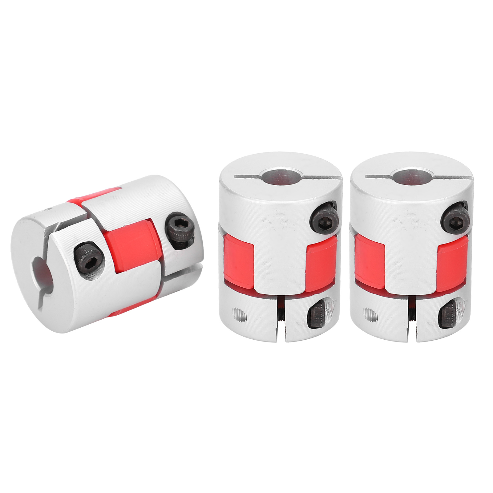 Satz Mit 3 Flexiblen Kugelgewindetrieben Aus Aluminiumlegierung, Passend Für Gmc-25x30-motoren, 25 Mm Außendurchmesser, 30 Mm Länge, 10-10 Mm Innenbohrung