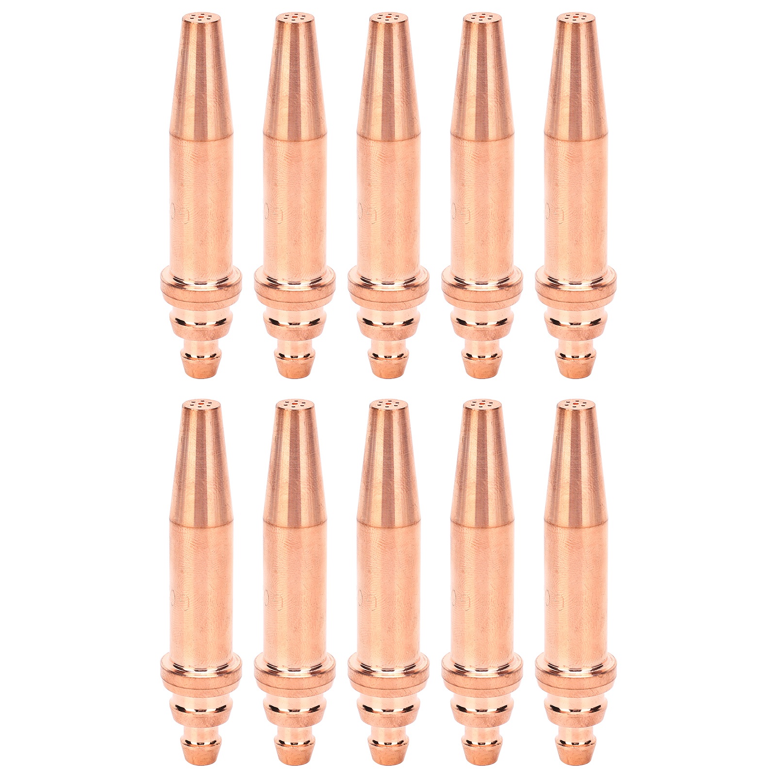 Packung Mit 10 Ersatzdüsen Für Propan-schneidbrenner, Düsen Von 30 Bis 50 Mm.