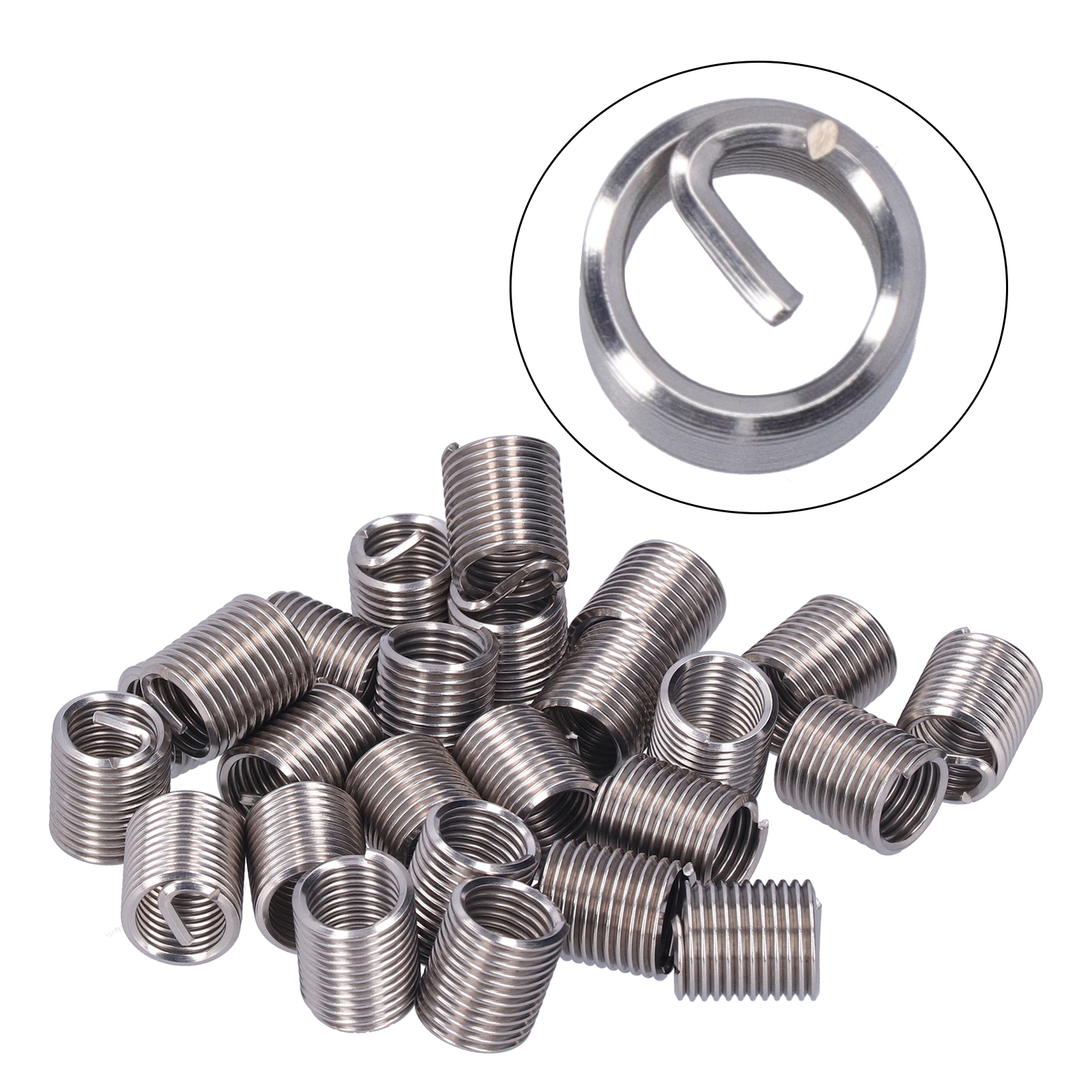 20-teiliges M12 X 1,75 Gewindereparaturset, Gewindeeinsatz, Mutter, Spiralkabelverlängerung, 2d-verbrauchsmaterialien