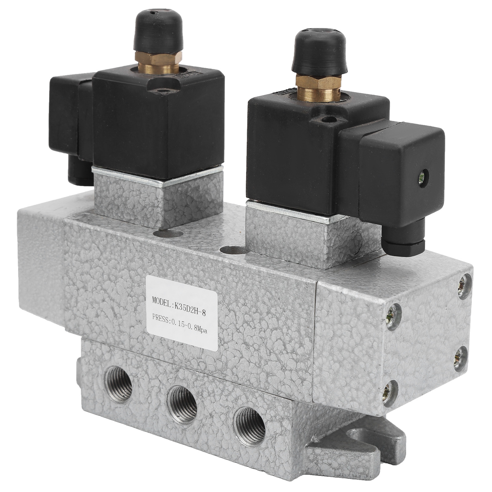 Pneumatisches 3-positionen-5-wege-magnetventil, G1/4"-elektrosteuerung K35d2h-8, 8 Hz, 12 V Dc
