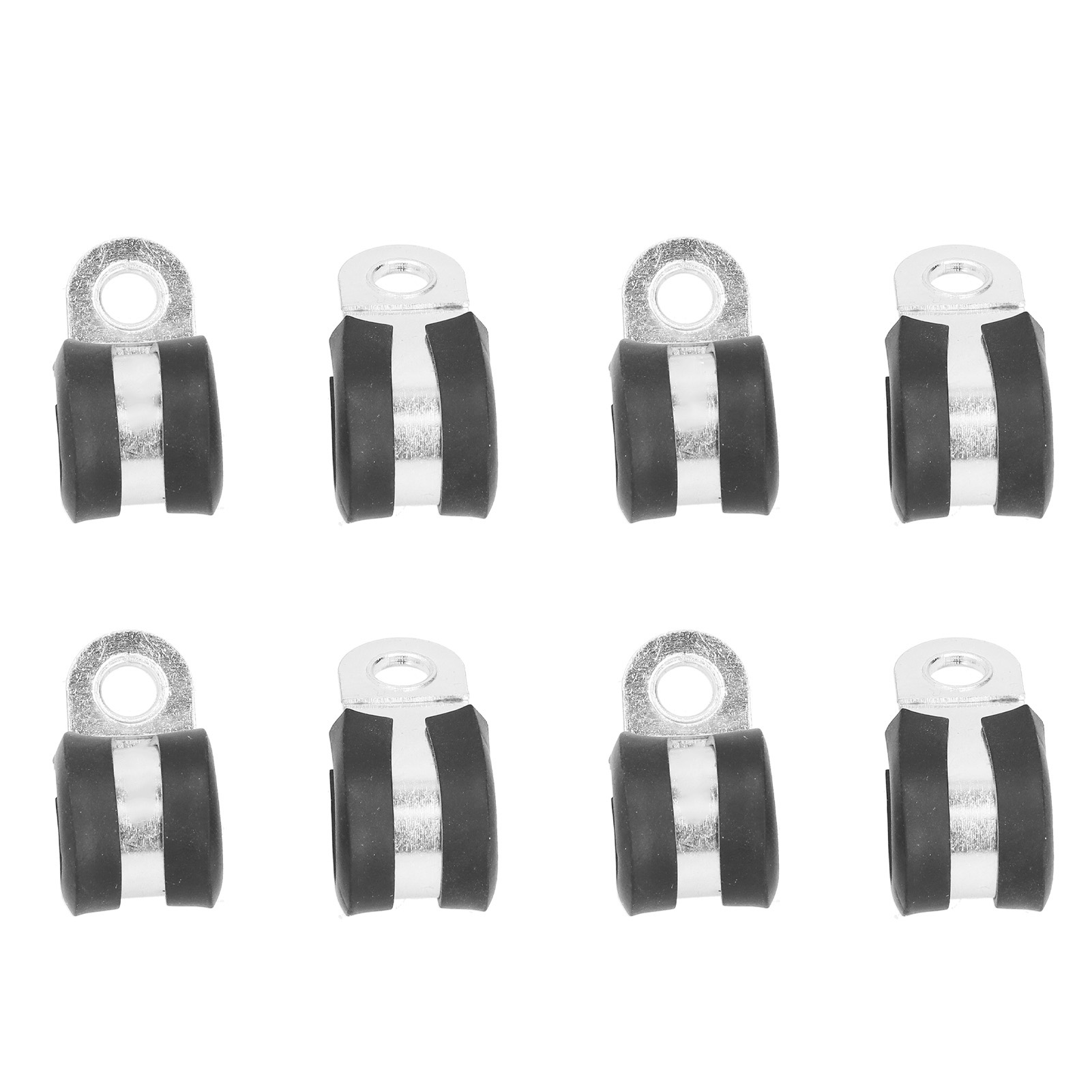 Packung Mit 20 Edelstahl-schlauchschellen Vom Typ R Mit Abnehmbarer, Isolierender Gummiauflage, 22 Mm