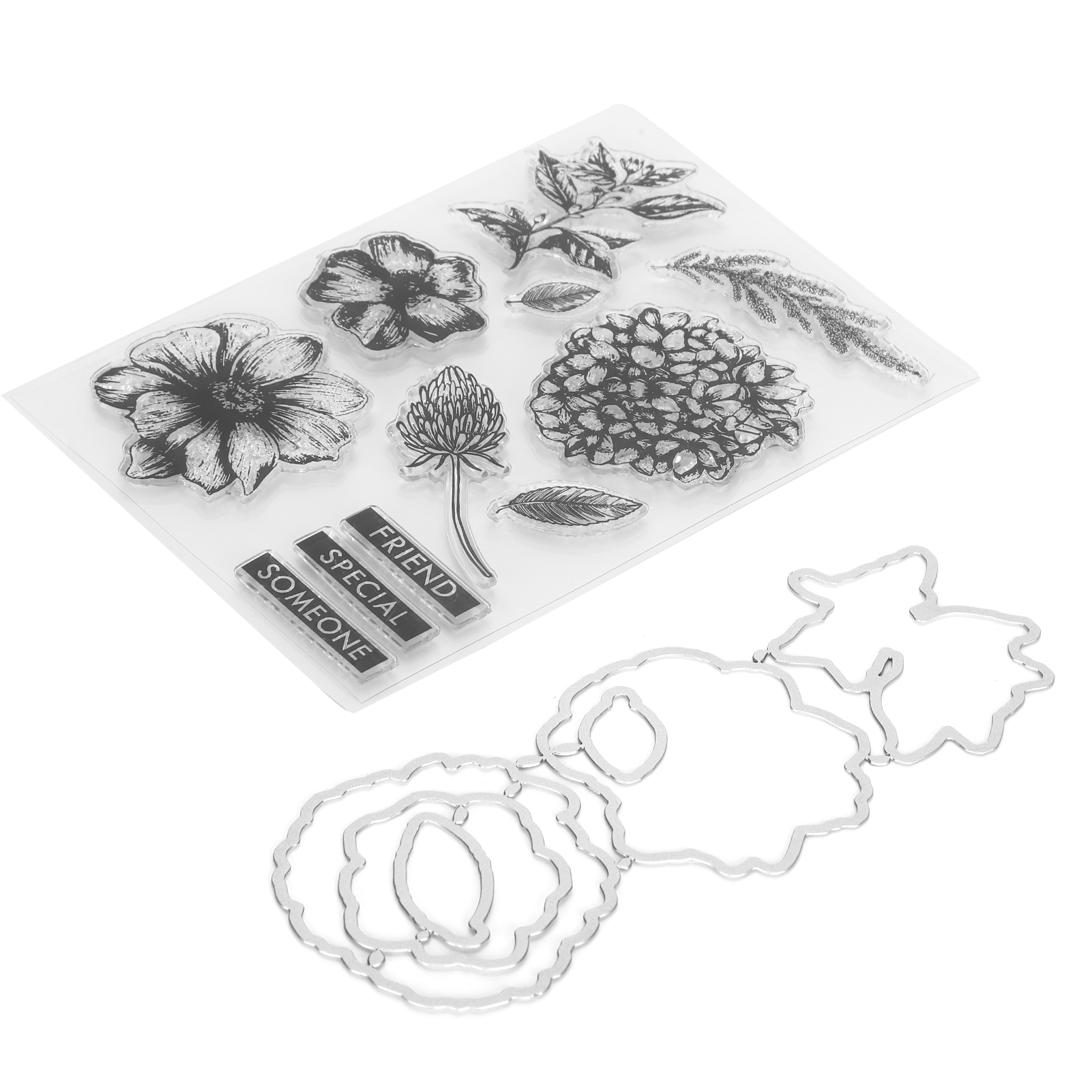 Transparente Tpr-siegelfolie Mit Blumenmuster Zur Kartenherstellung Und Zum Dekorieren Von Fotoalben Und Scrapbooks.